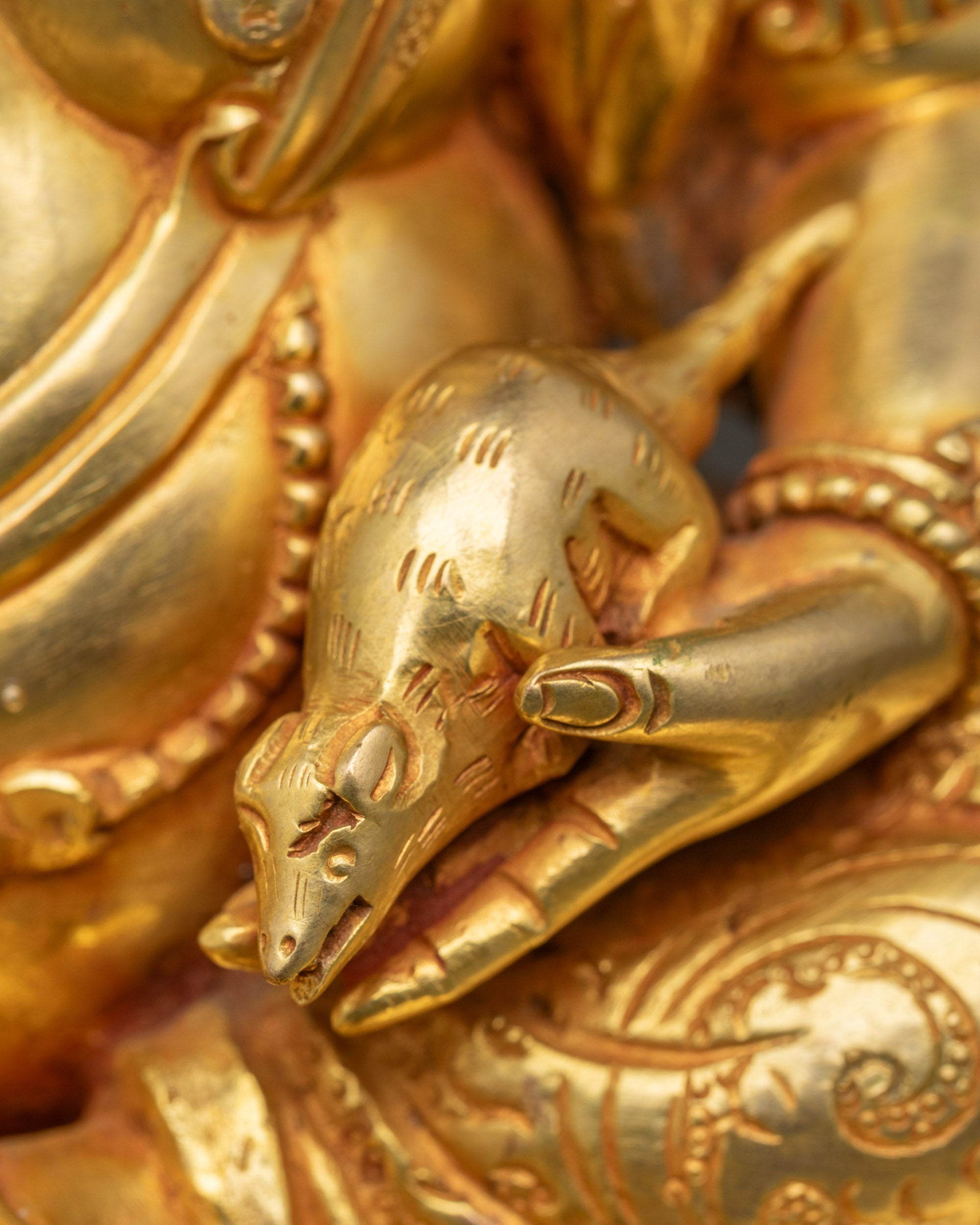 Dzambhala Statue | Tibetan God of Wealth Sculpture from Nepal