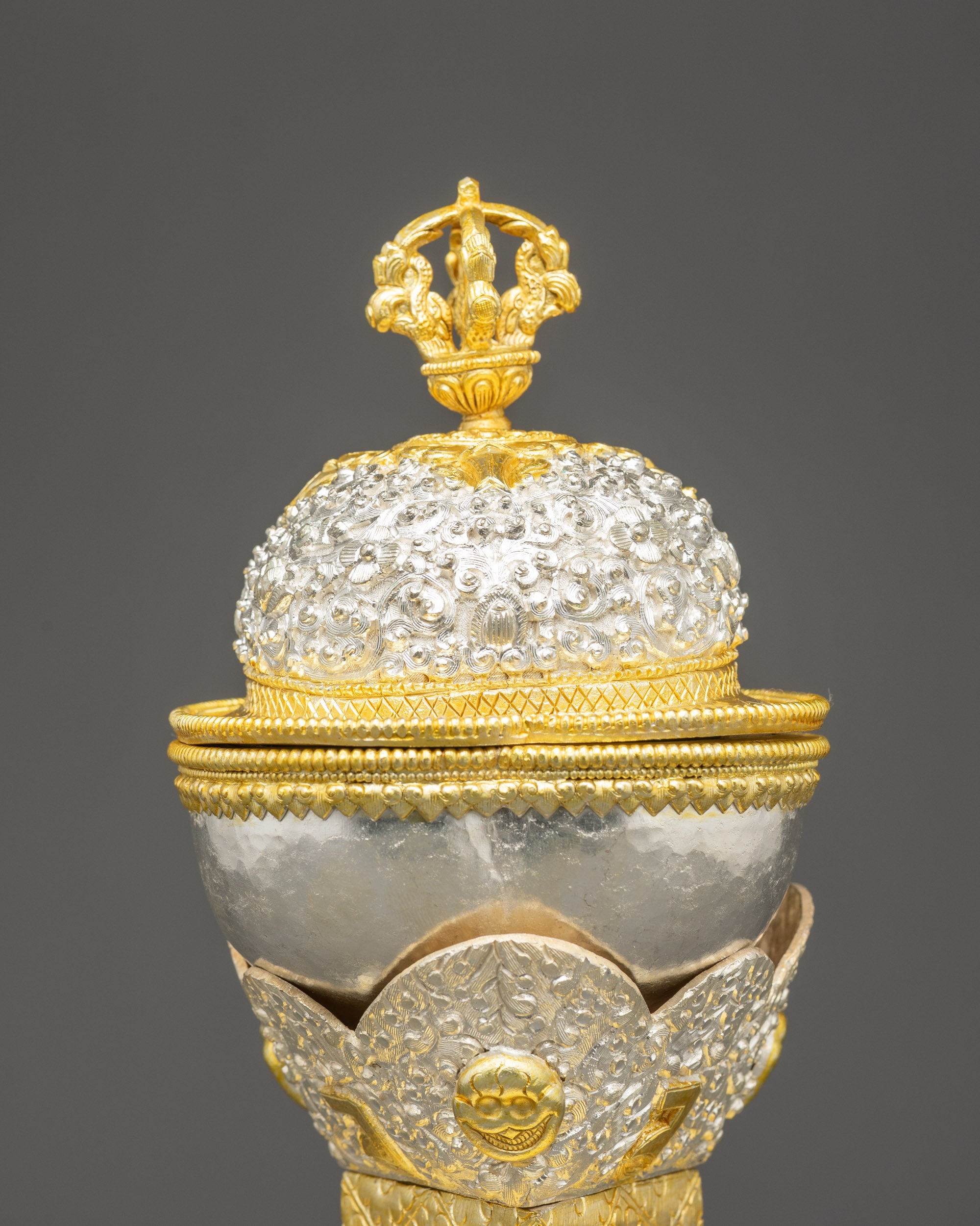 Ritual Kapala Set | Ornate Himalayan Skull Cups for Meditation