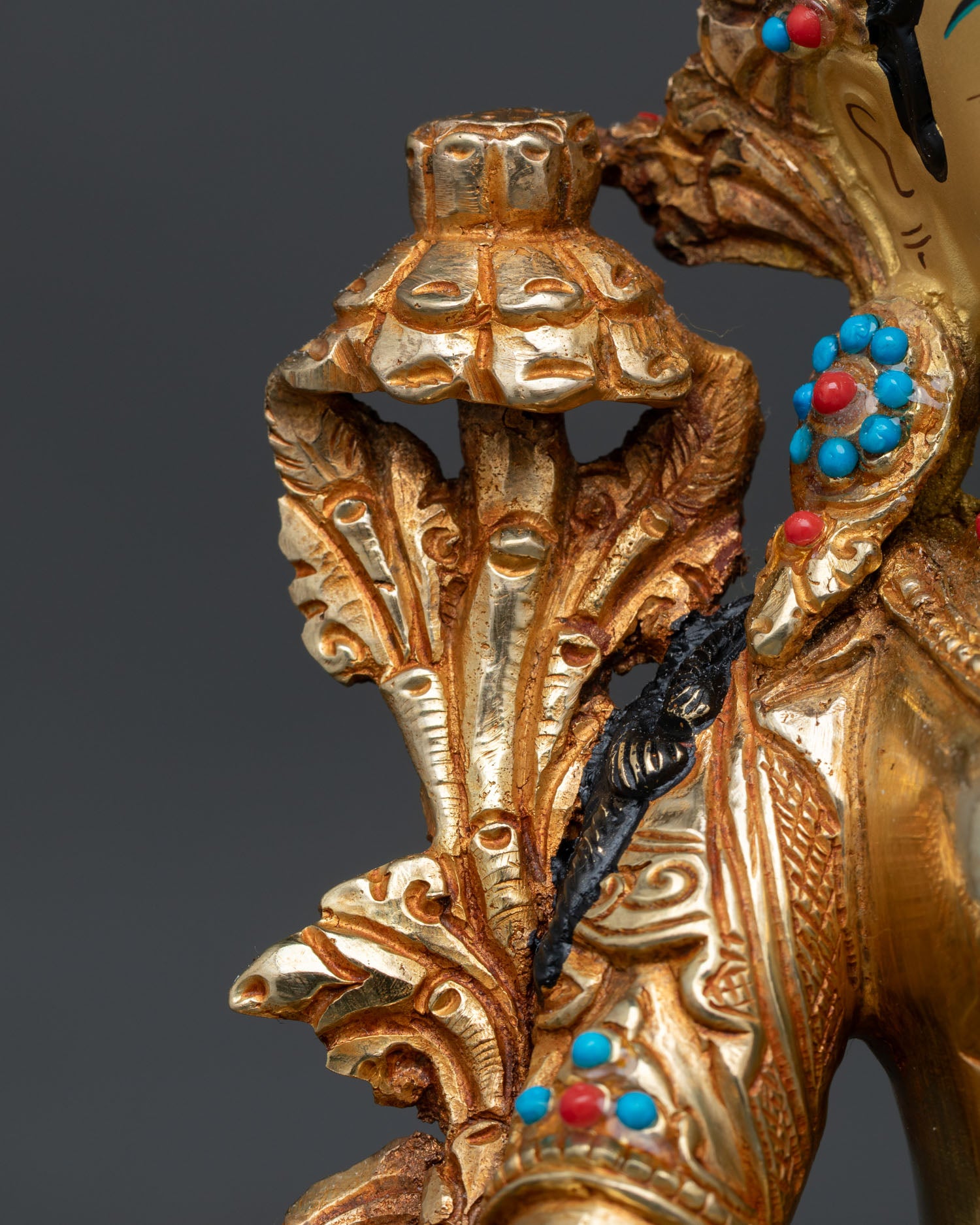 Green Tara Statue | Sacred Buddhist Deity Sculpture for Meditation