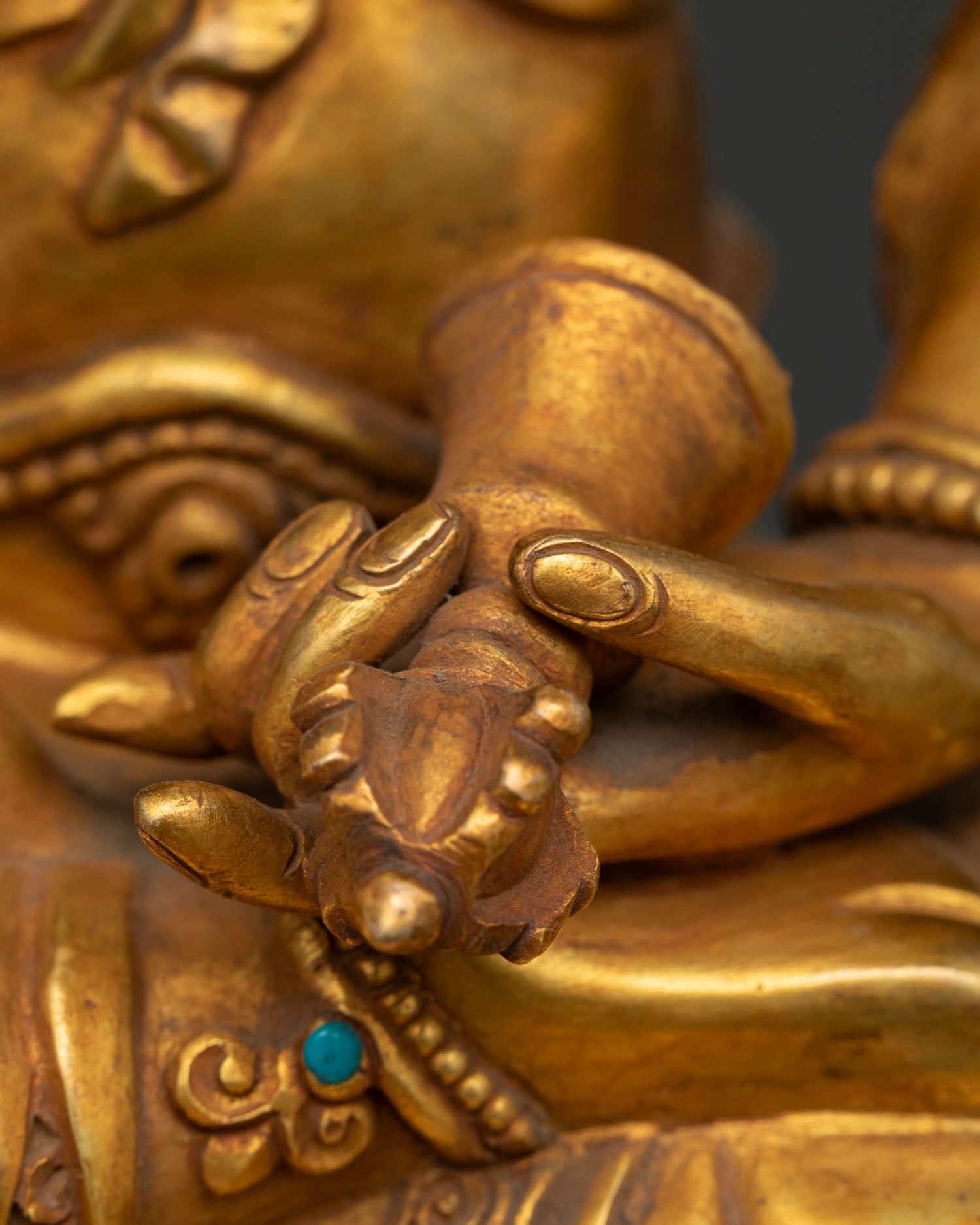 Vajrasattva Statue | Handmade Tibetan Buddhist Purification Deity