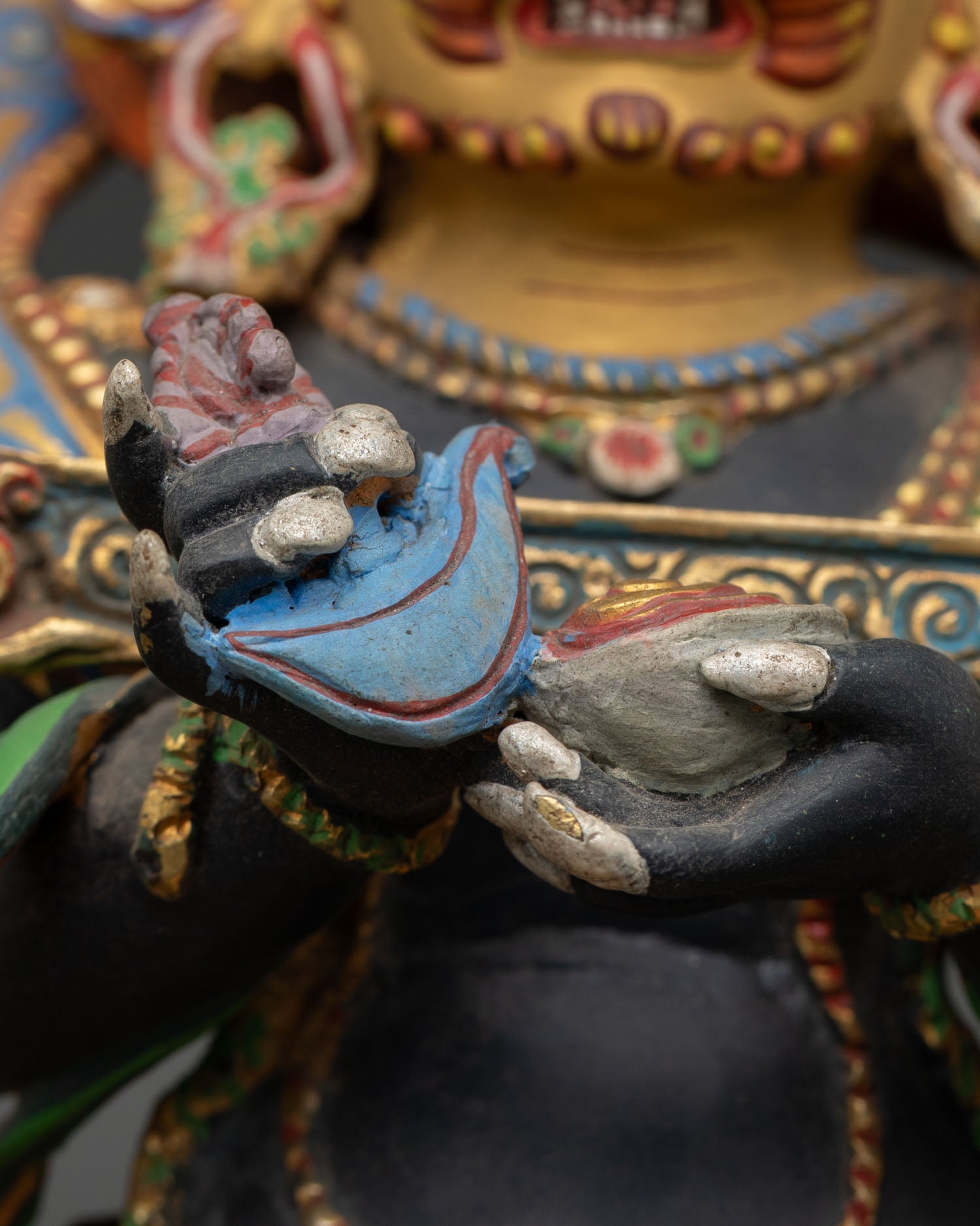 Sakya Mahakala Statue | Wrathful Buddhist Guardian
