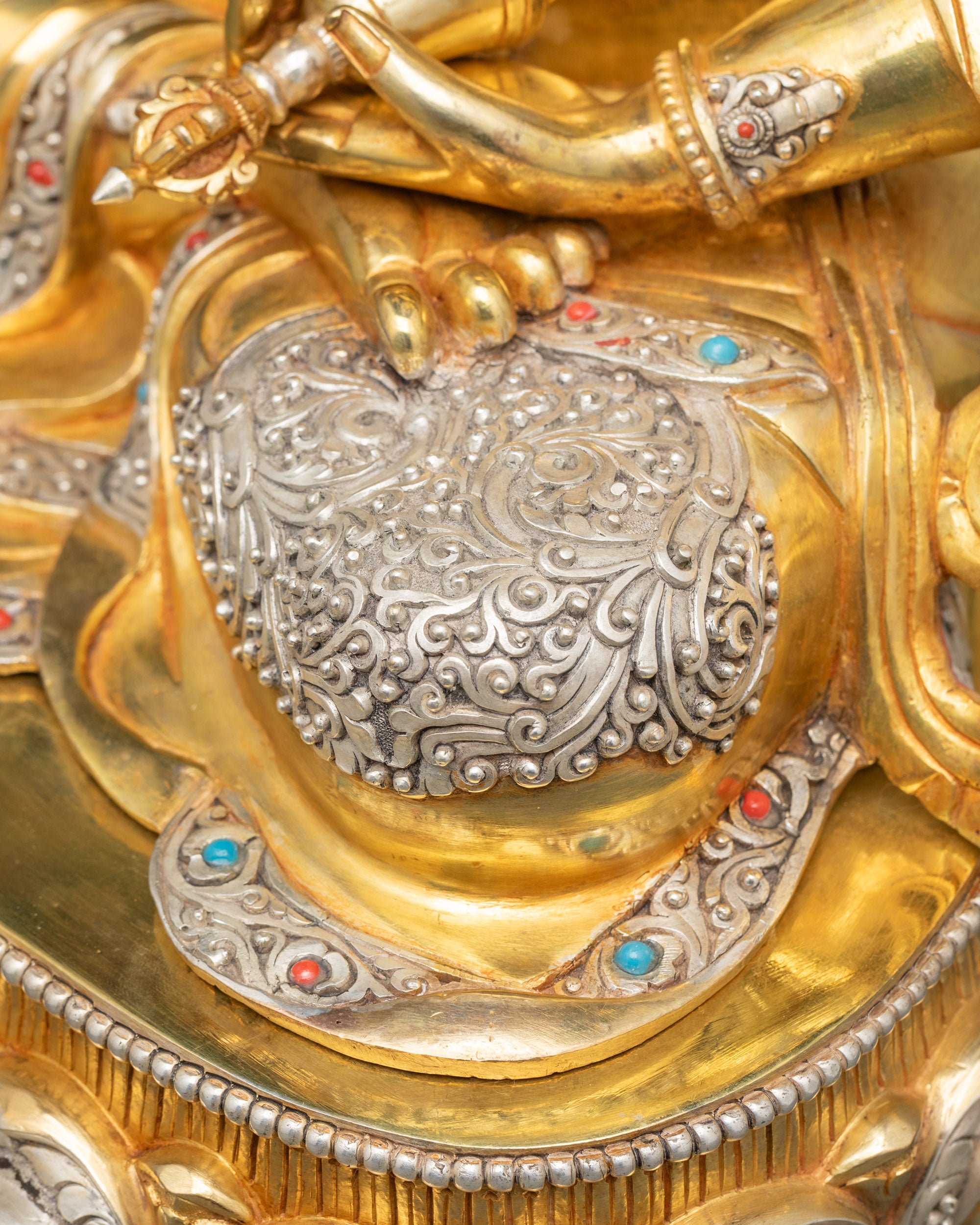 Vajrasattva Statue | Traditional Lost-Wax Nepalese Sculpture