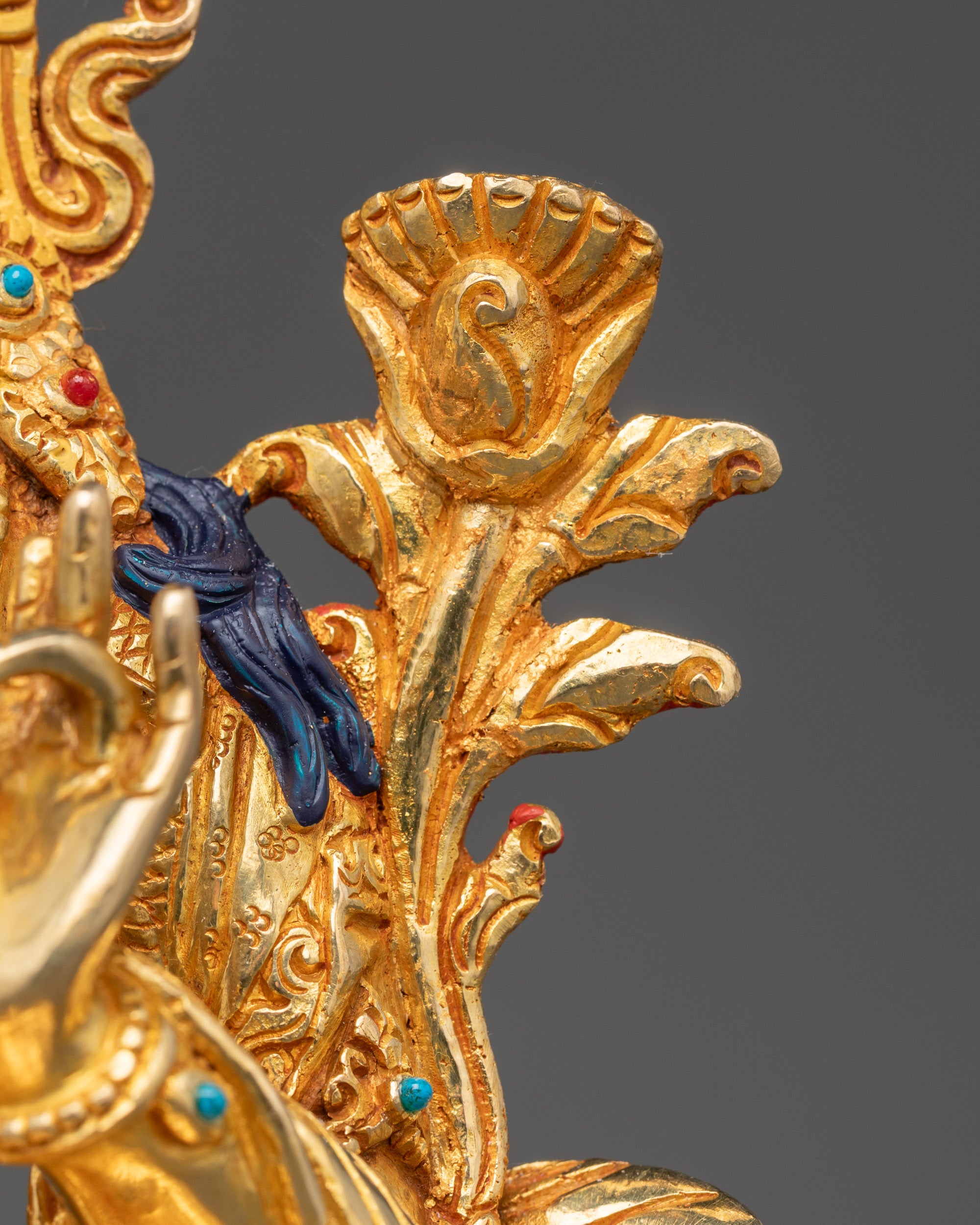 Green Tara Statue from Nepal | Sacred Buddhist Sculpture for Devotion