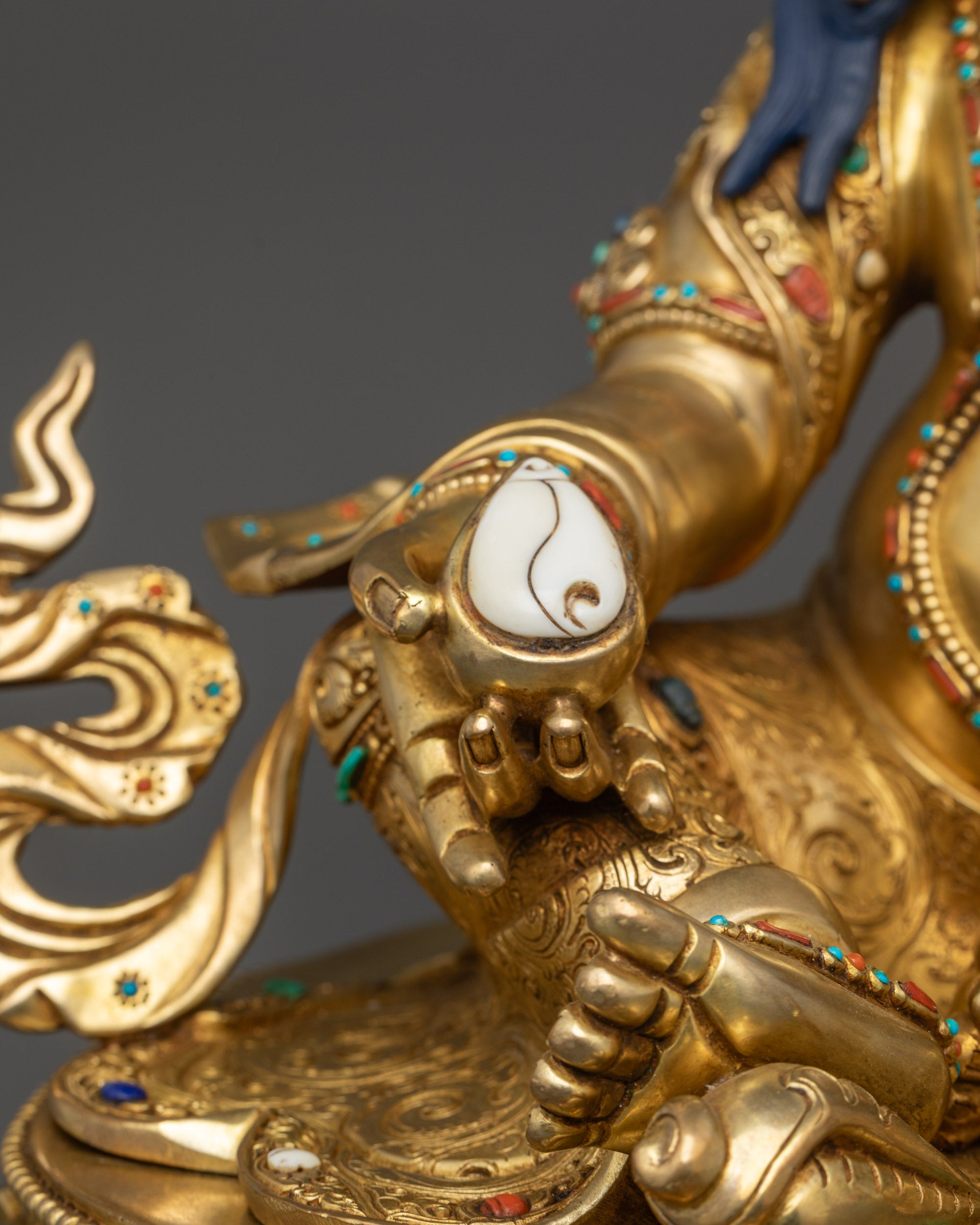 Premium Dzambhala Sculpture | Handcrafted Prosperity and Wealth Statue