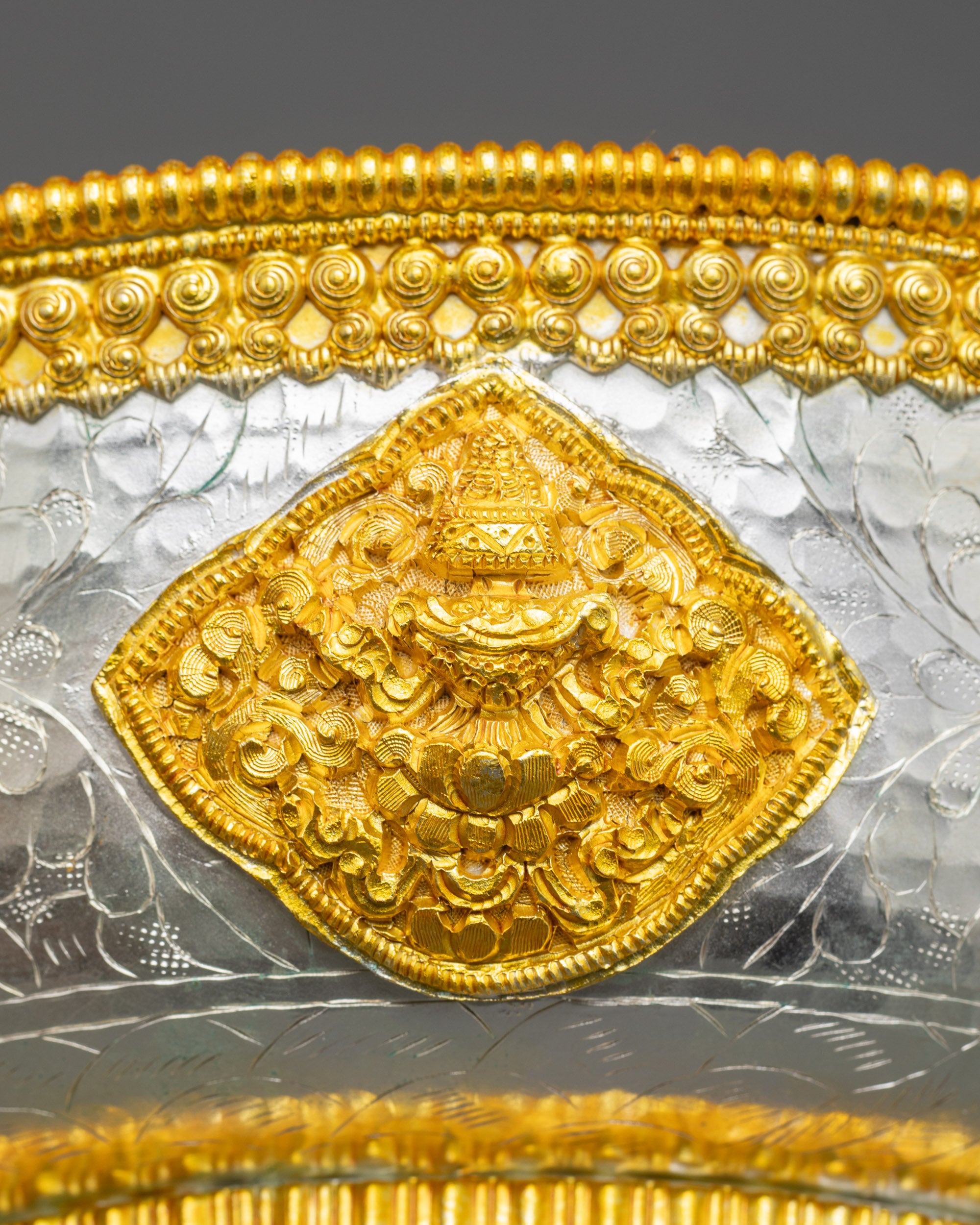 Tibetan Torjang Plate Set | Traditional Himalayan Offering Vessels