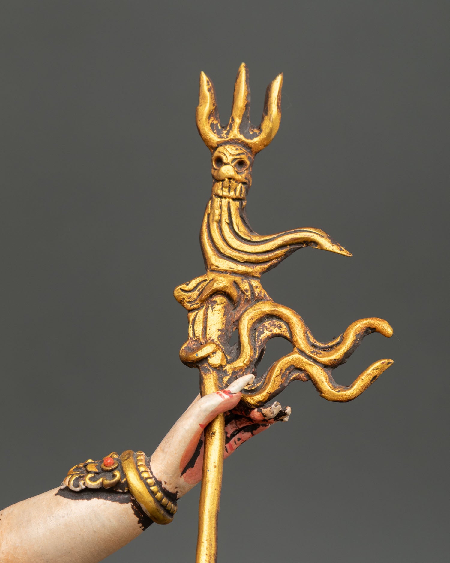 White Mahakala | Handmade Nepalese Statue for Spiritual Power