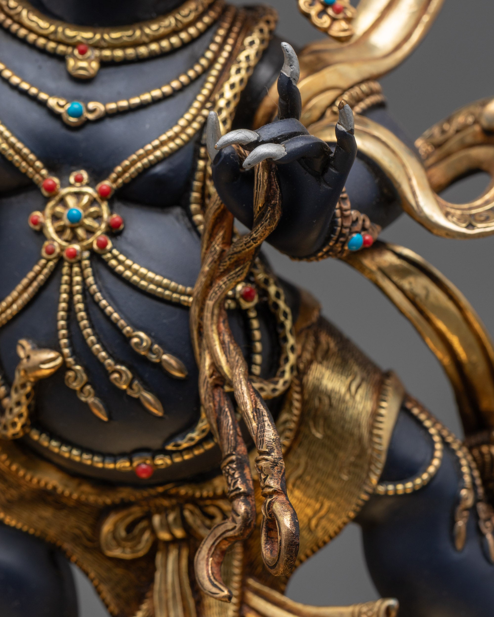 Protector of Dharma Vajrapani Statue | Handmade Guardian Deity Idol