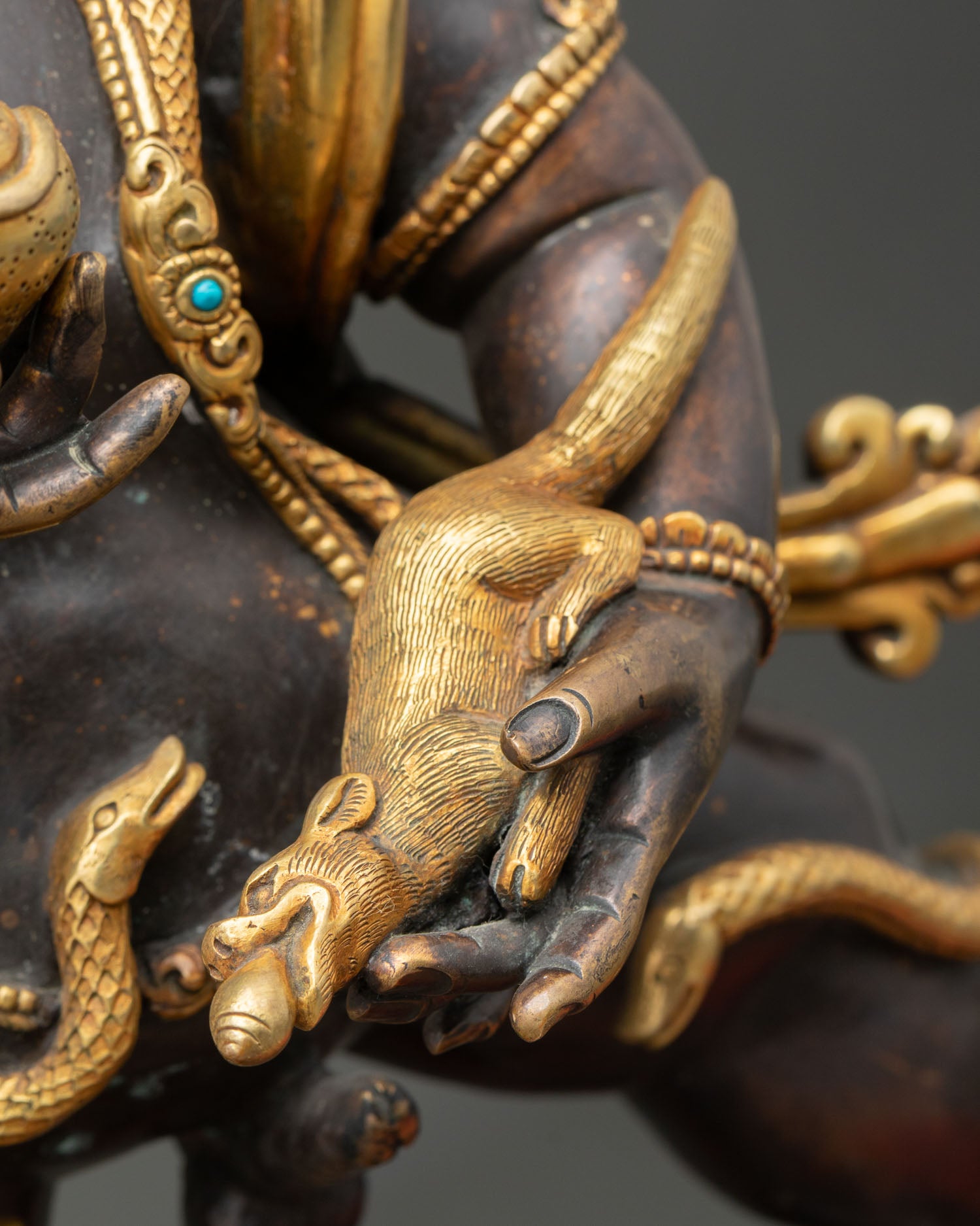 Black Dzambhala – Buddhist Sculpture for Spiritual Decor