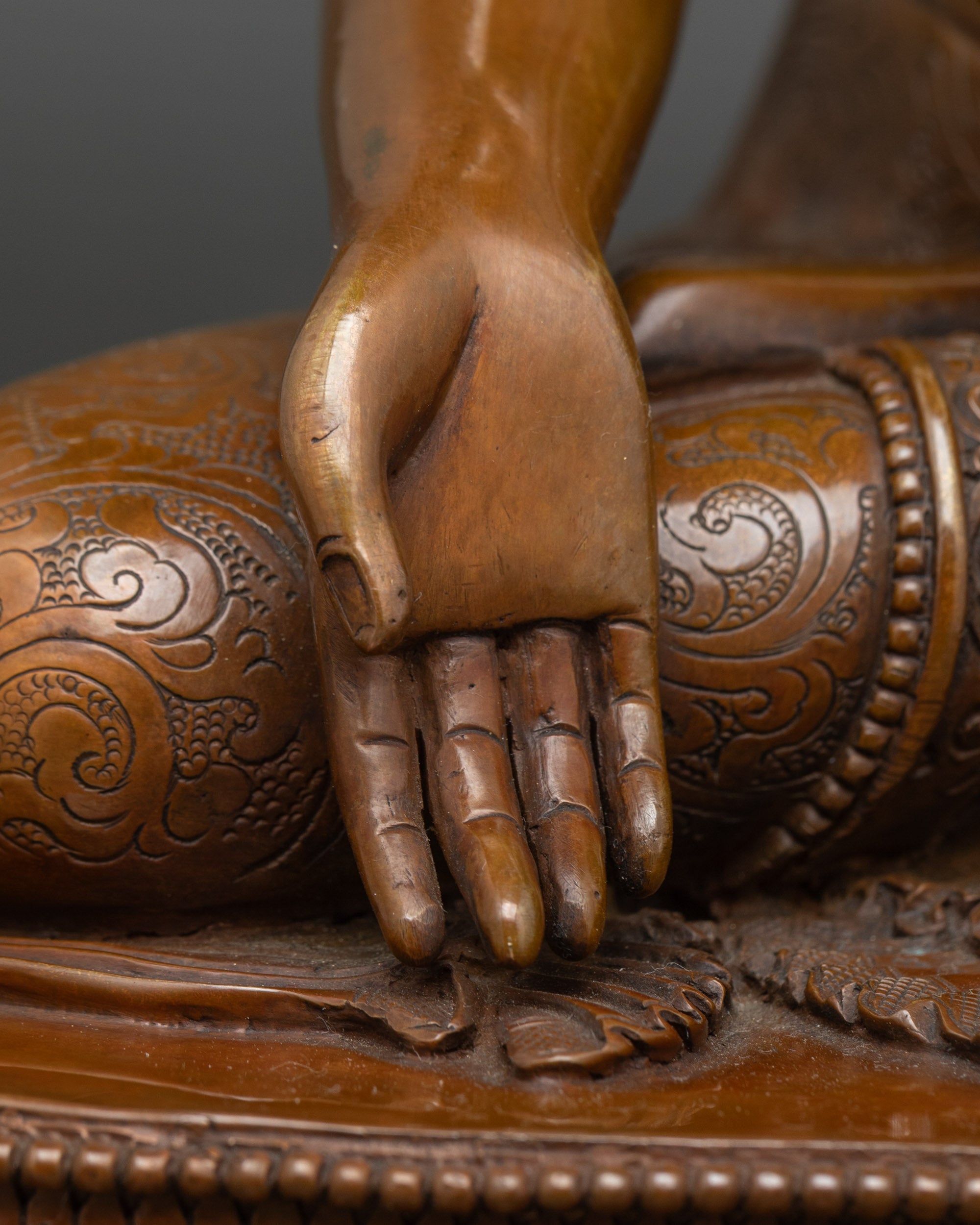 Ratnasambhava Buddha Statue | Handcrafted Tibetan Wealth Deity from Nepal