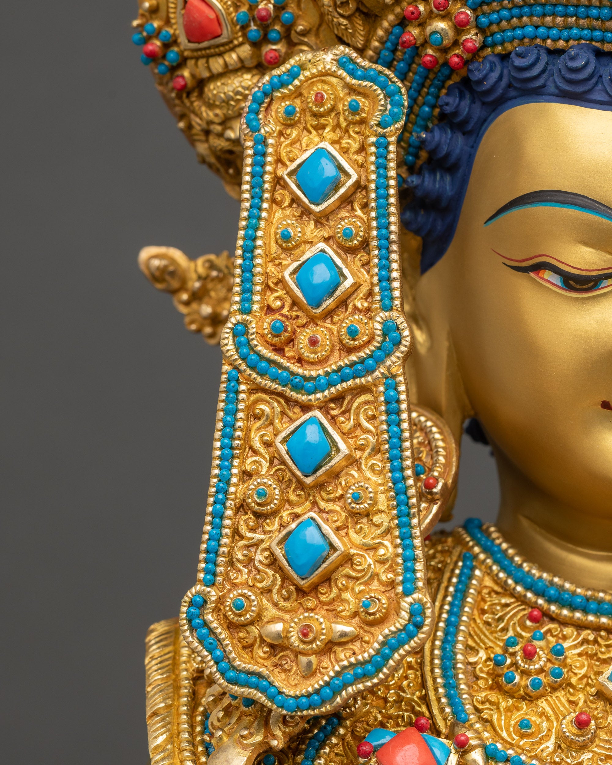 Authentic Jowo Buddha Statue | Nepalese Handcrafted Altar Sculpture