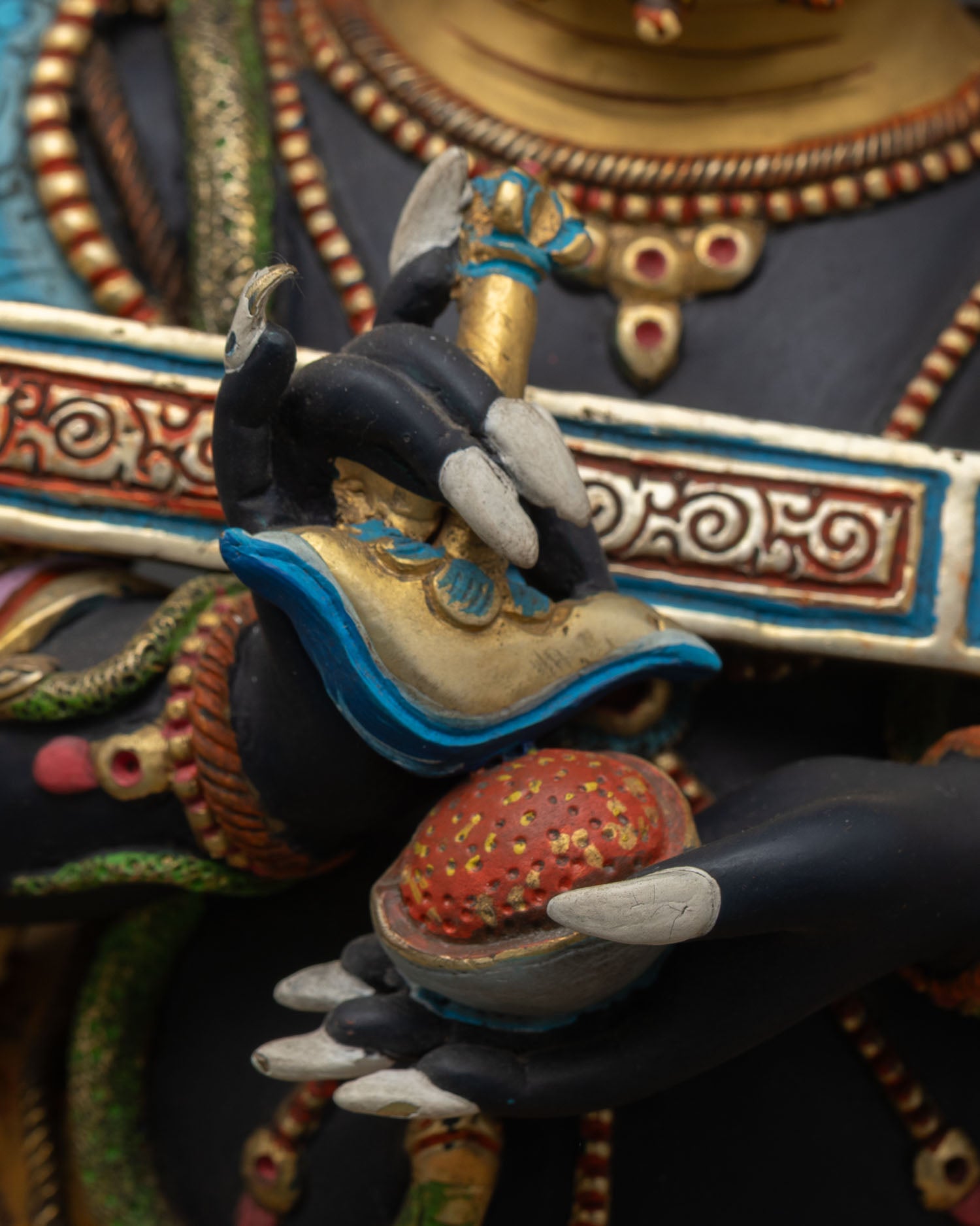 Sakya Mahakala Statue | Sacred Nepalese Artwork
