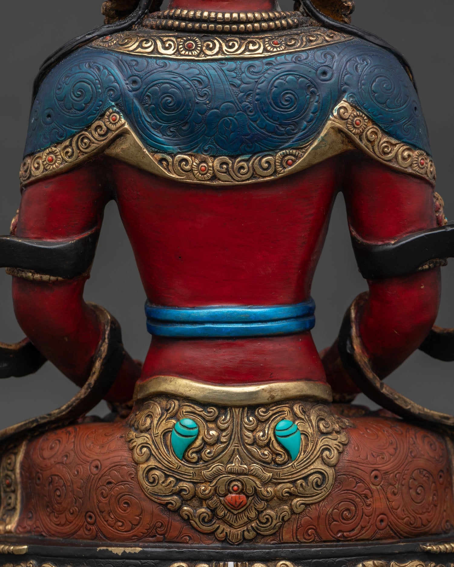 Multicolor Amitayus Statue | Buddha of Long Life and Wisdom