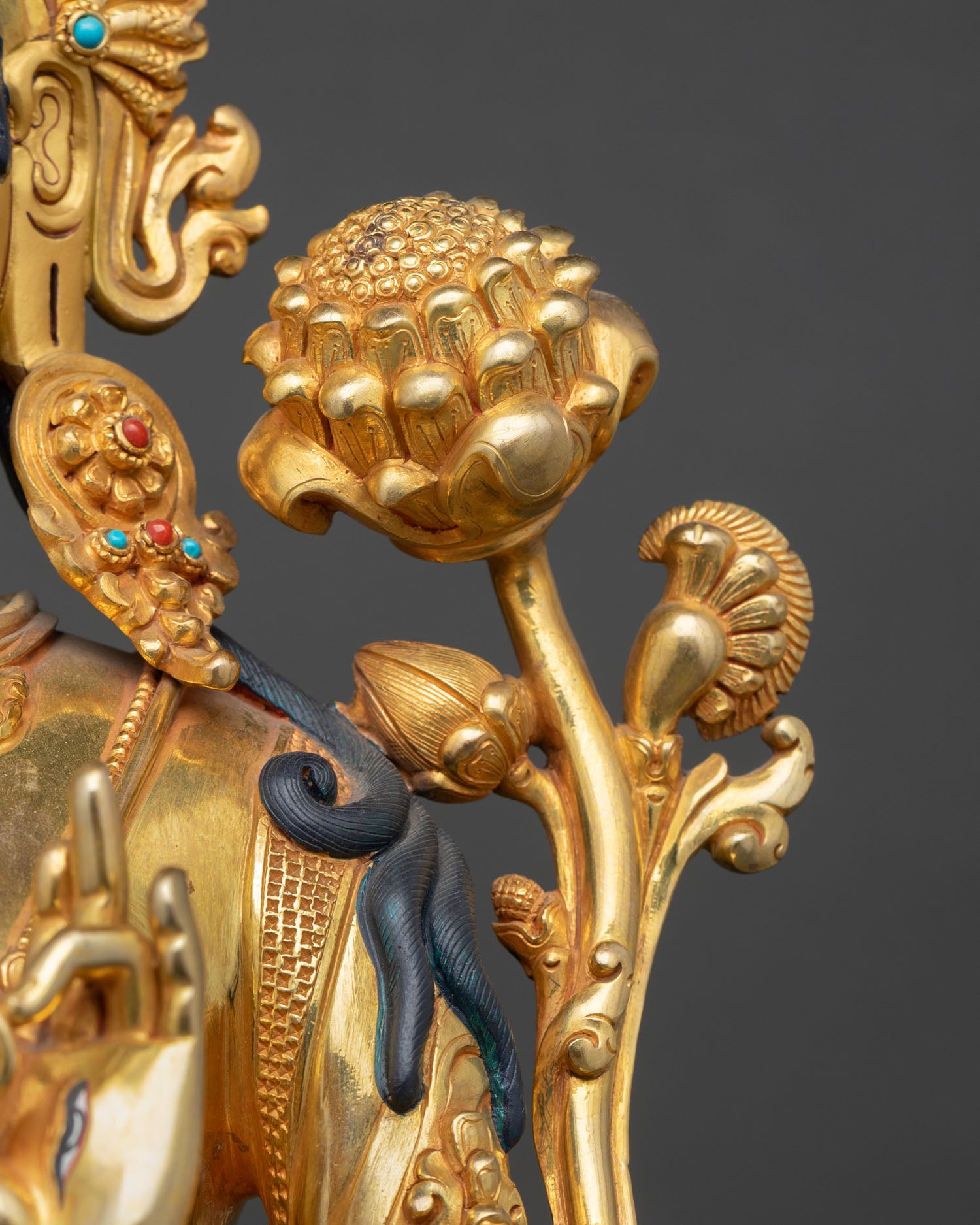 Tibetan White Tara Statue | Luxury Buddhist Altar Decor