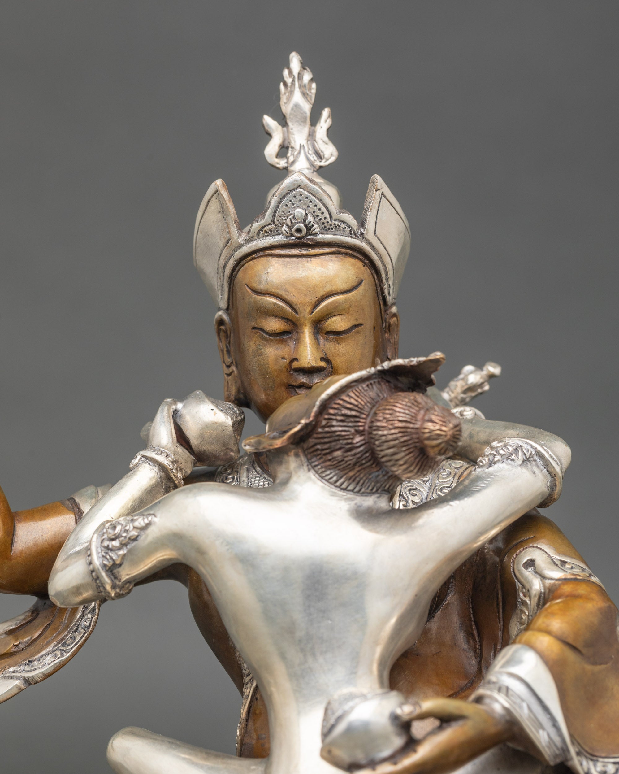 Guru Rinpoche with Consort Statue - Spiritual Home Decor