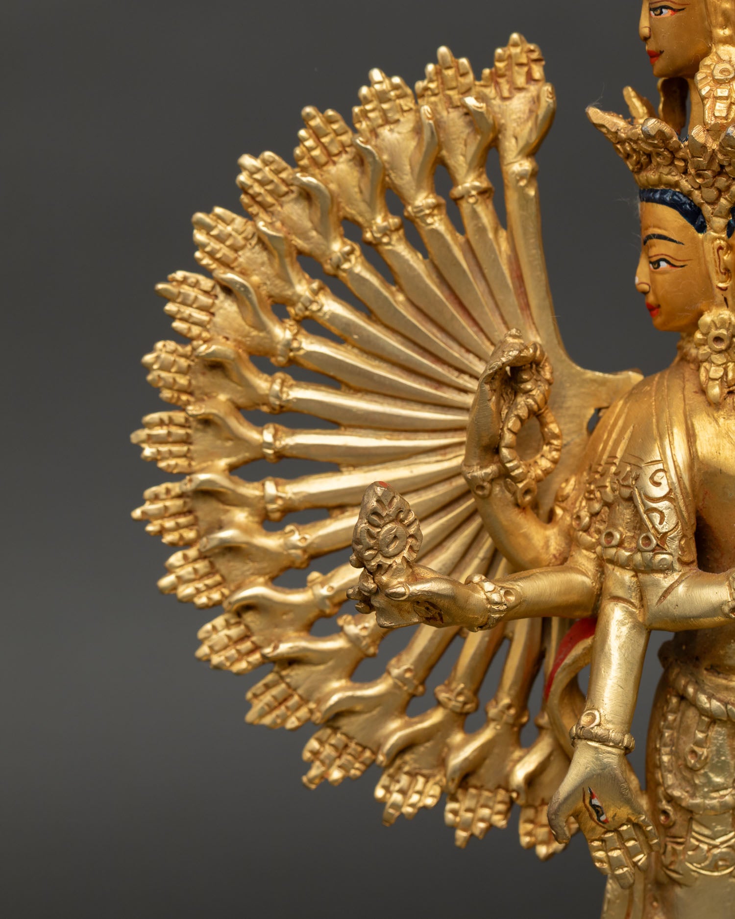 Thousand-Armed Chenrezig Statue | Buddhist Art from Nepal