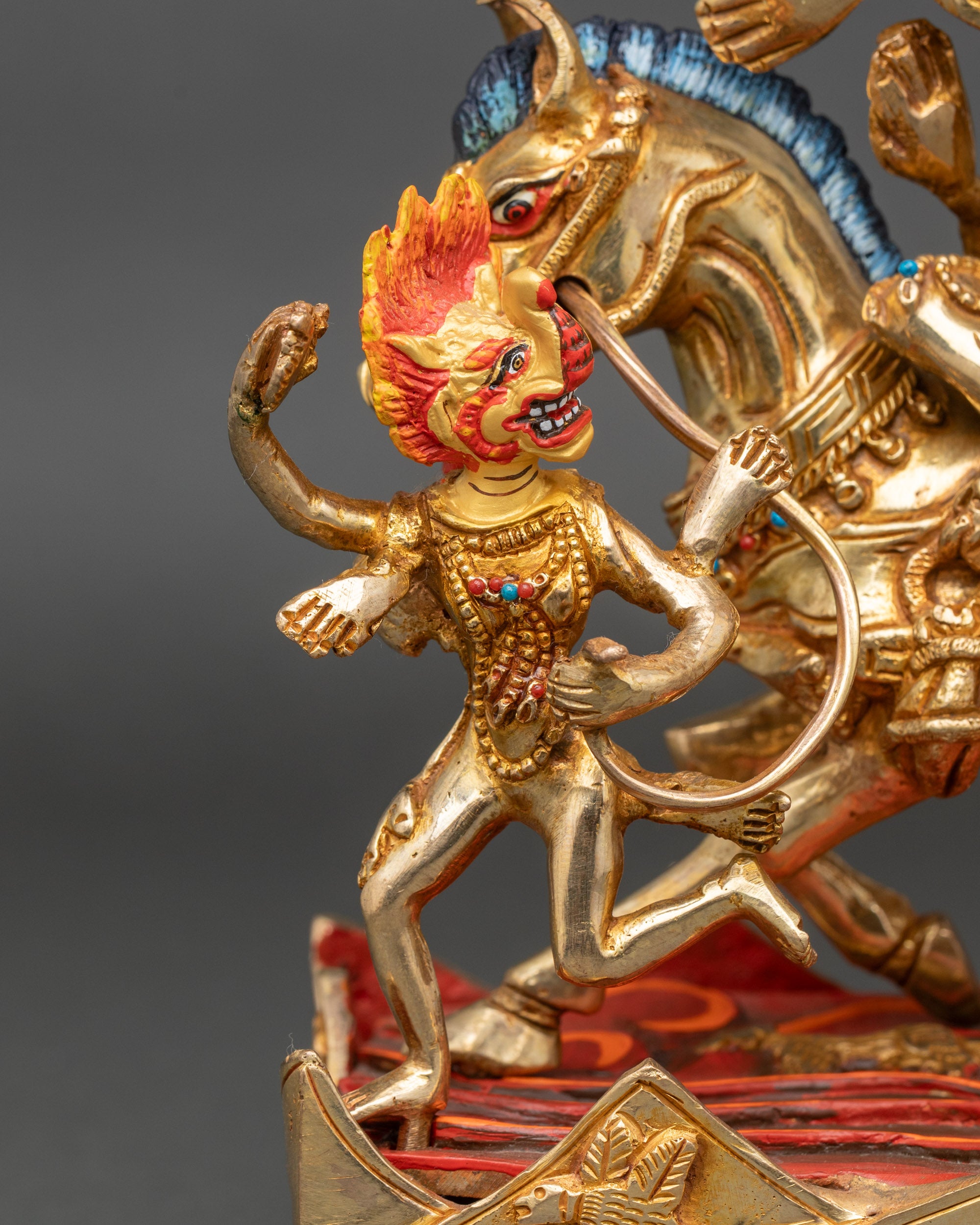 Palden Lhamo Meditation Statue | Nepalese Protector Goddess Idol