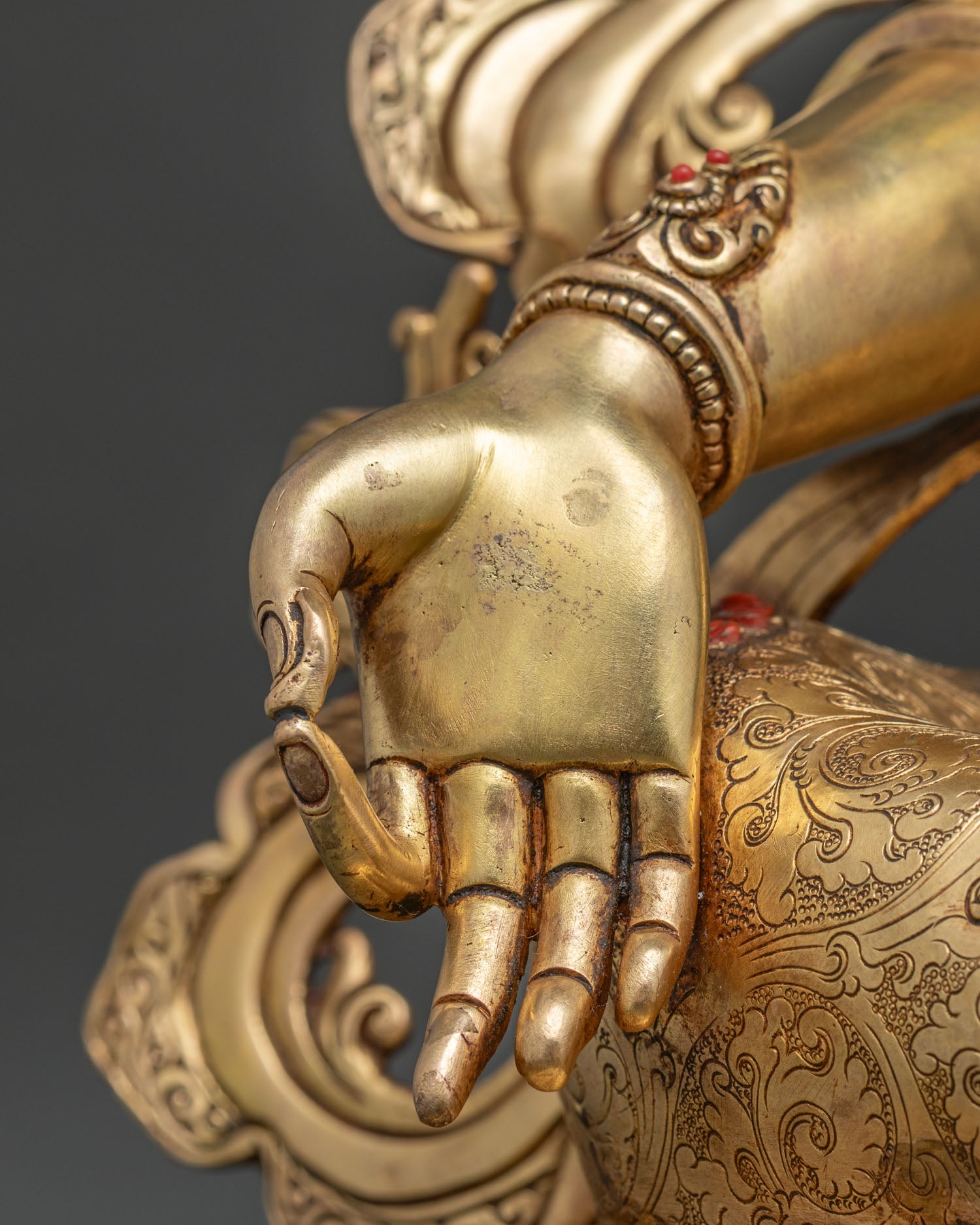Large-Sized Green Tara Statue | Traditional Lost Wax Buddhist Art