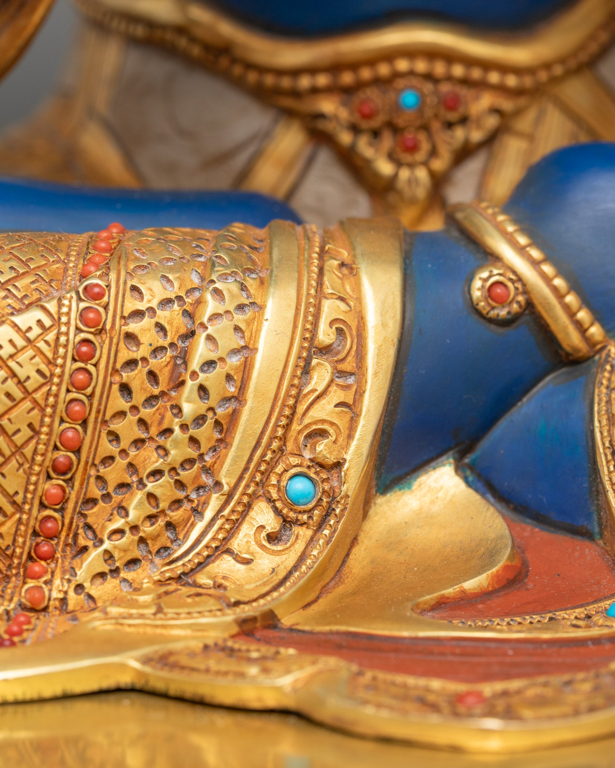 Dark Blue Vajradhara Statue | The Primordial Buddha of Tibetan Buddhism