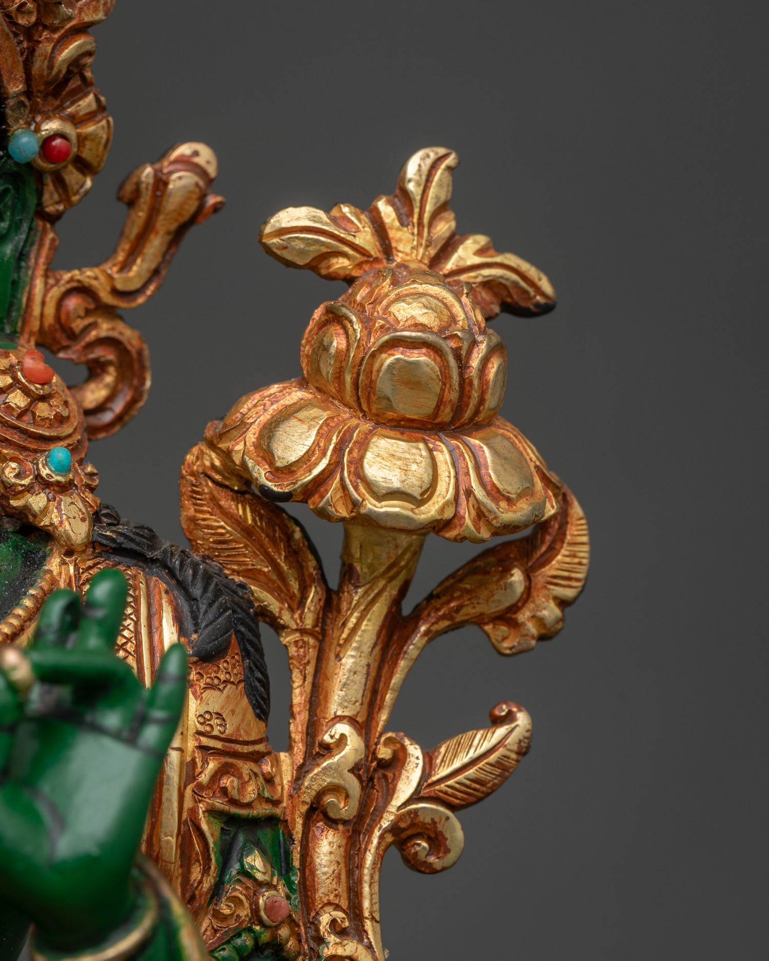 Green Tara Statue | Buddhist Altar & Meditation Decor