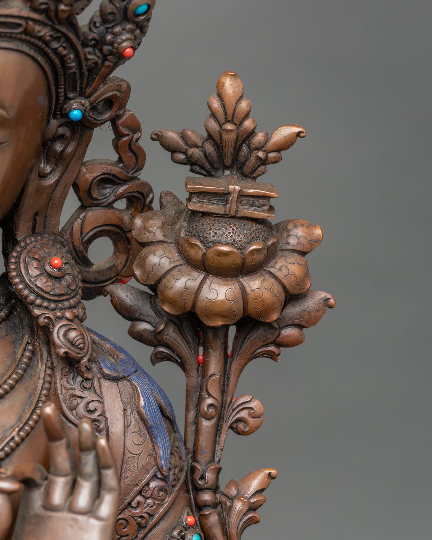 Manjushree – Nepalese Artisan Oxidized Copper Sculpture