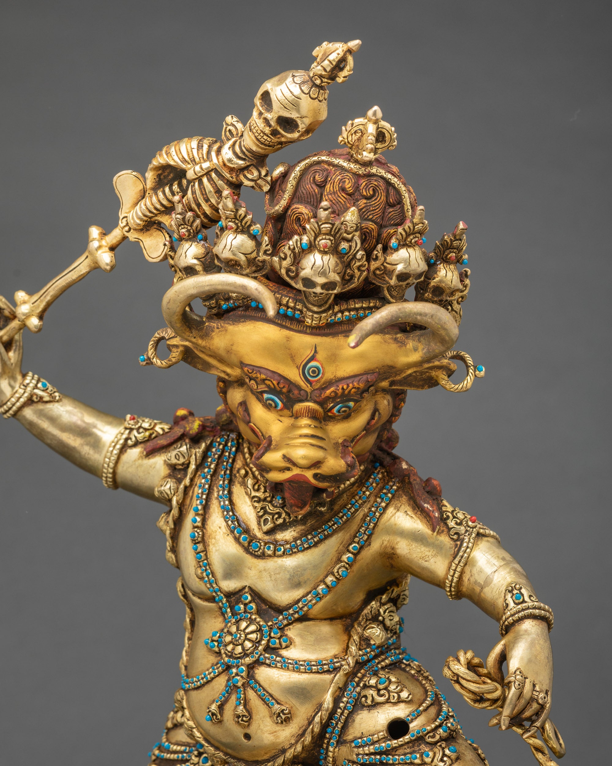 Tibetan Yamantaka Statue | Spiritual Protection & Meditation Decor