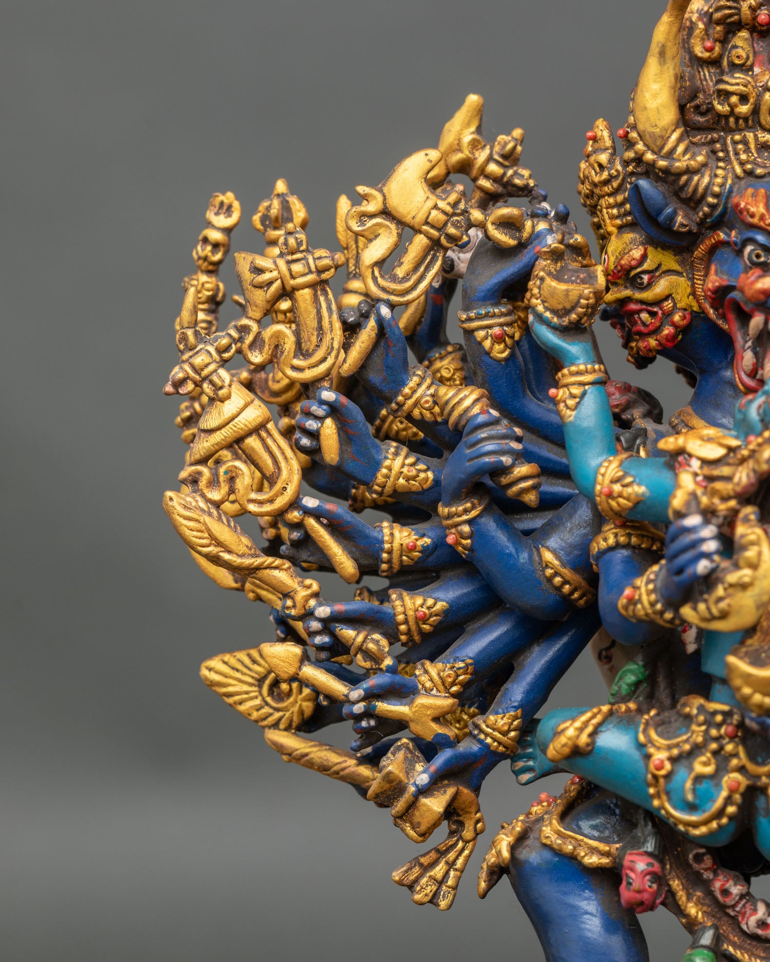 Yamantaka with Consort Sculpture | Traditional Buddhist Art