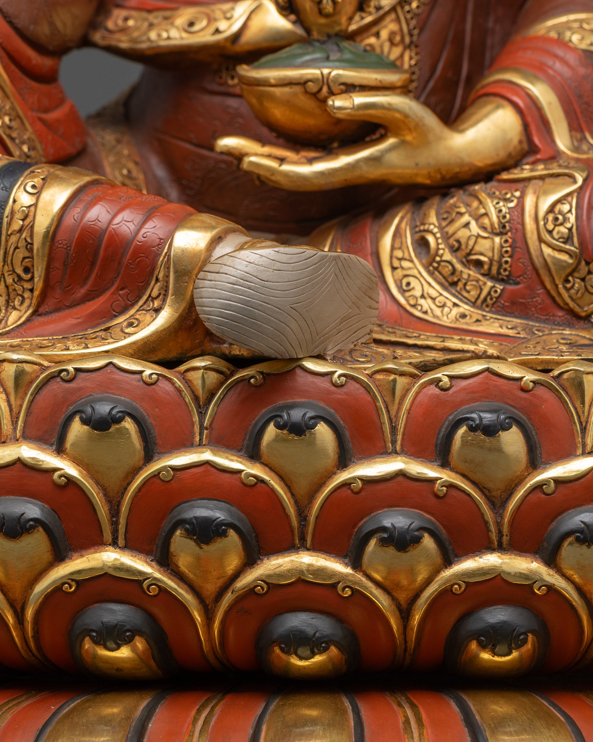 Masterpiece Guru Padmasambhava Sculpture | Spiritual Practice & Altar