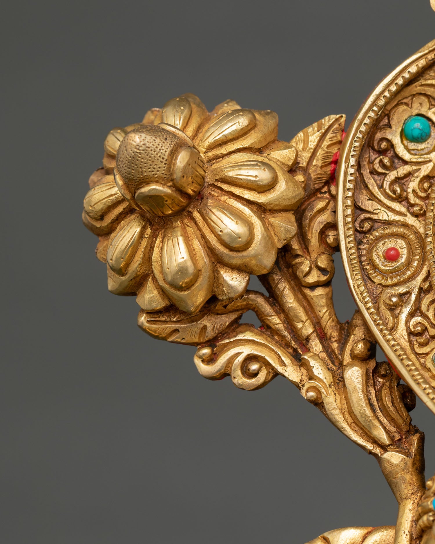 Green Tara Statue | Hand-Carved Meditation & Spiritual Decor