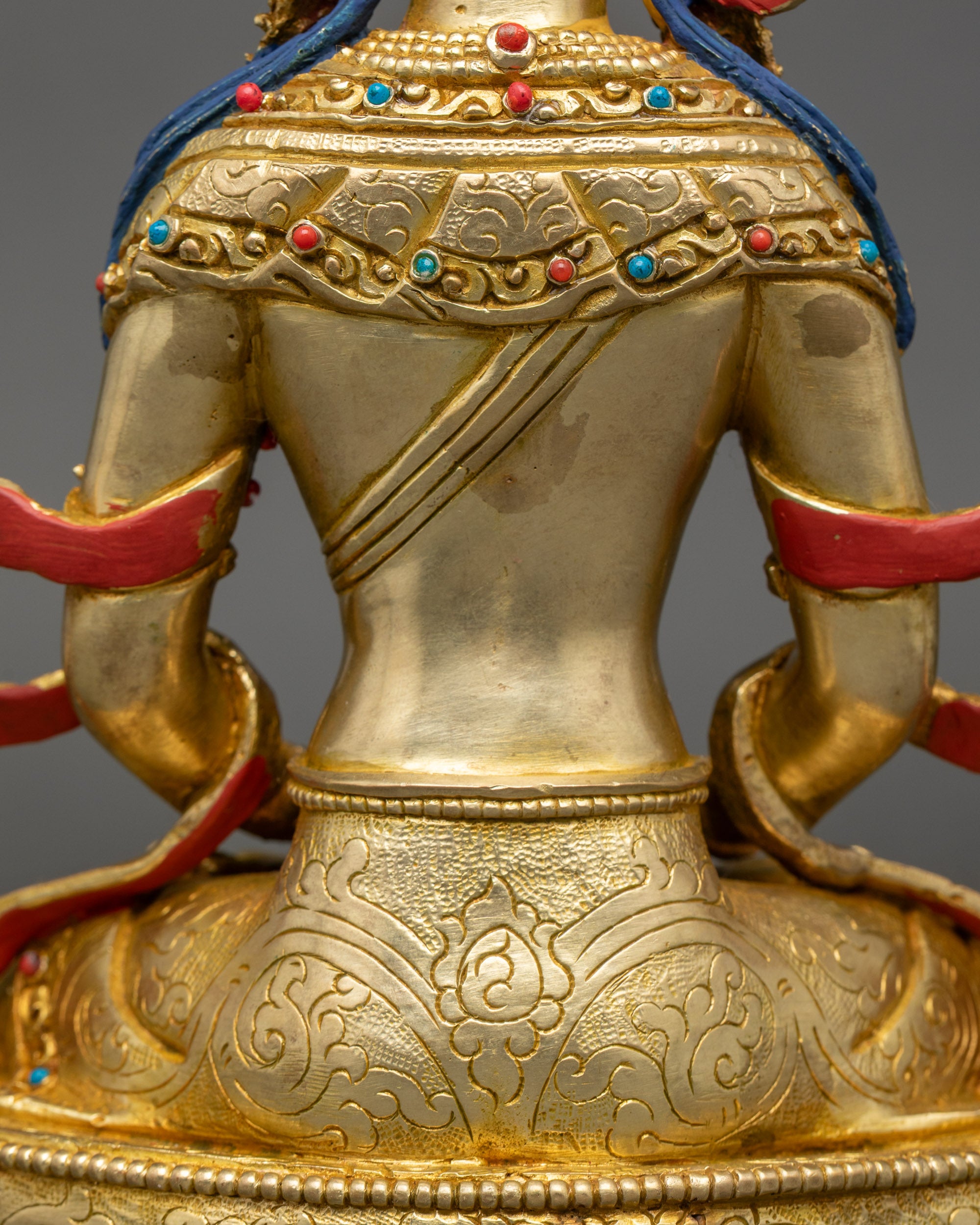 Blessed Amitayus Statue | Nepalese Buddhist Longevity Art