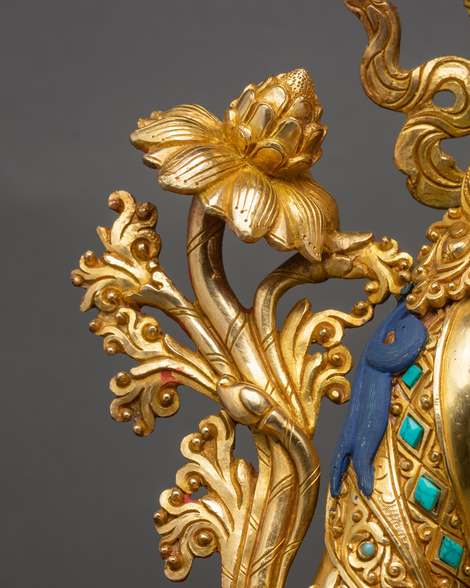 Liberating Green Tara Statue | Traditional Tibetan Buddhist Artwork