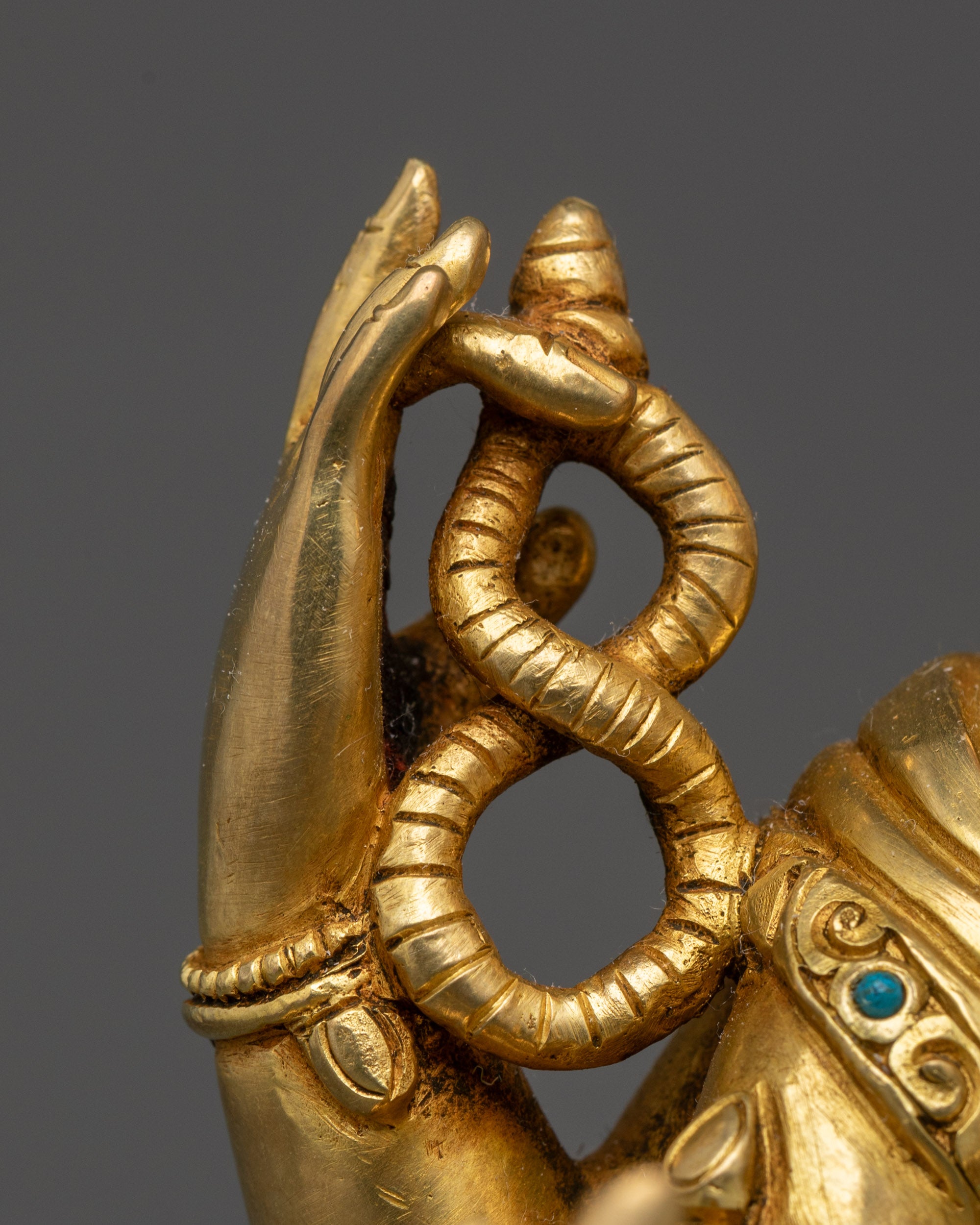 Four-armed Ganesha Statue | Spiritual Idol Crafted for Sacred Spaces