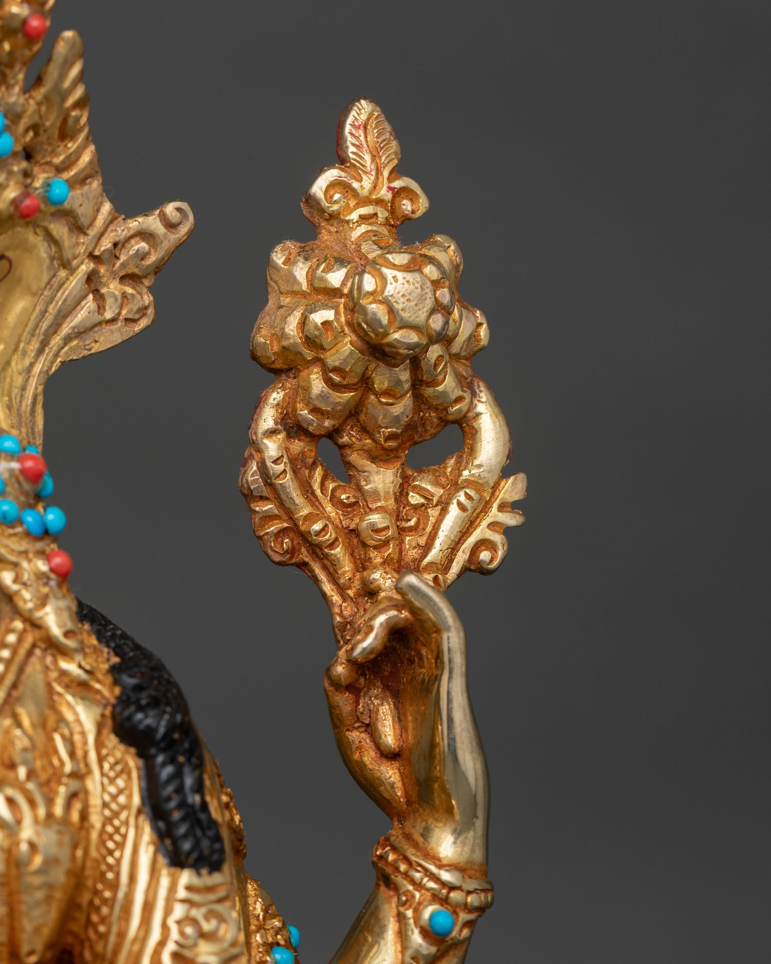 Compassion Deity Chenrezig Statue | Traditional Buddhist Art Nepal