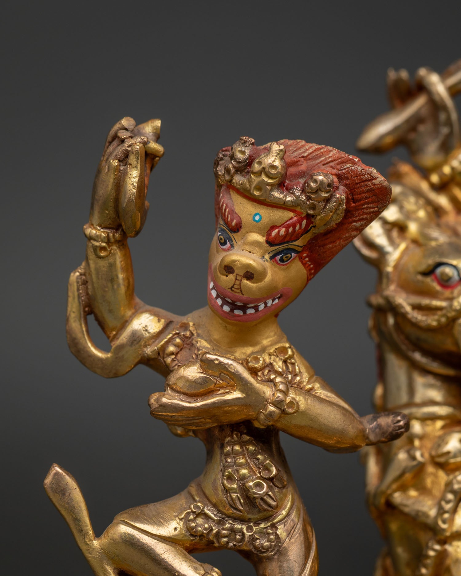 Glorious Goddess Palden Lhamo Sculpture | Nepalese Buddhist Artwork
