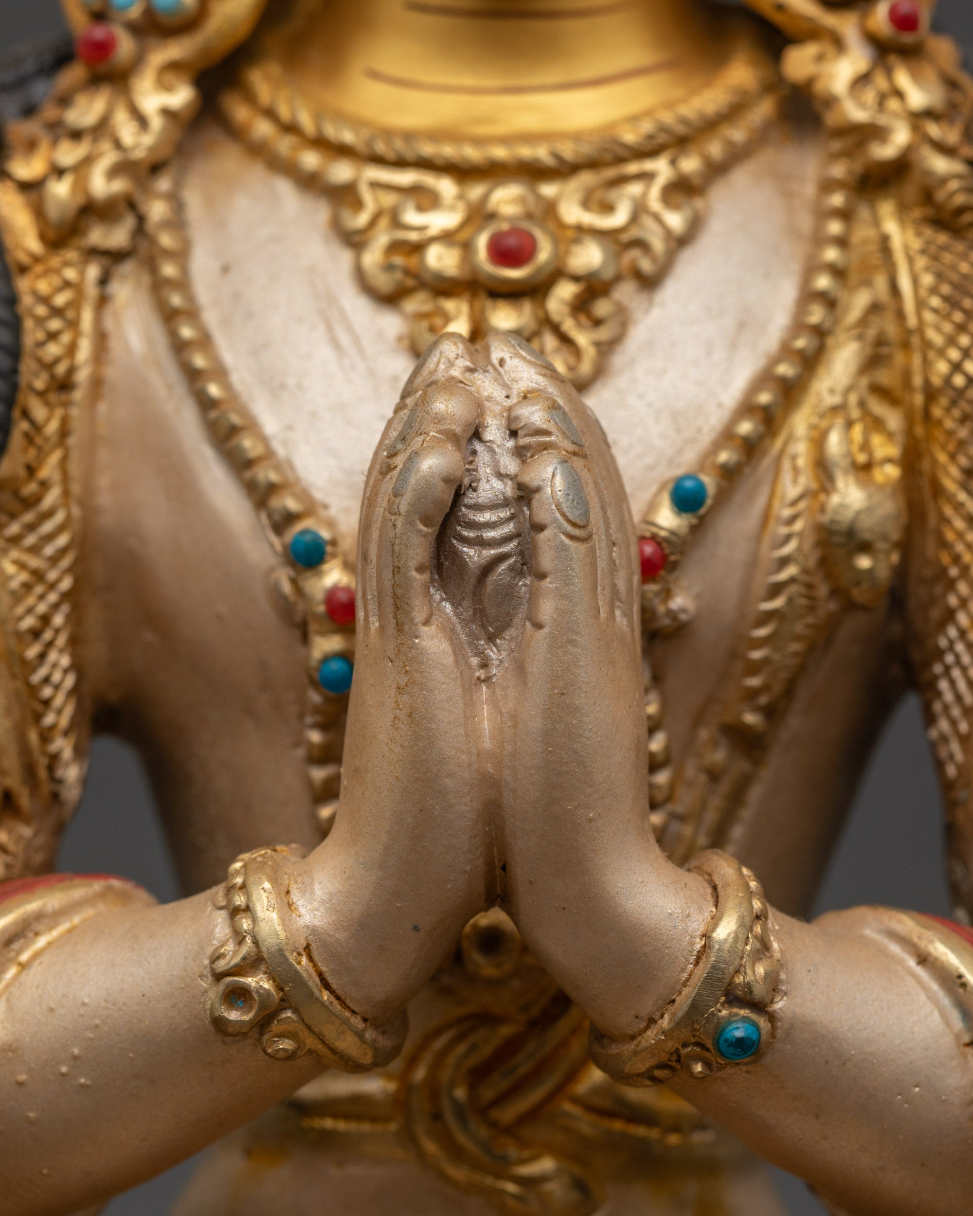 Nepalese Chenrezig Statue | Handcrafted Nepalese Buddha of Compassion