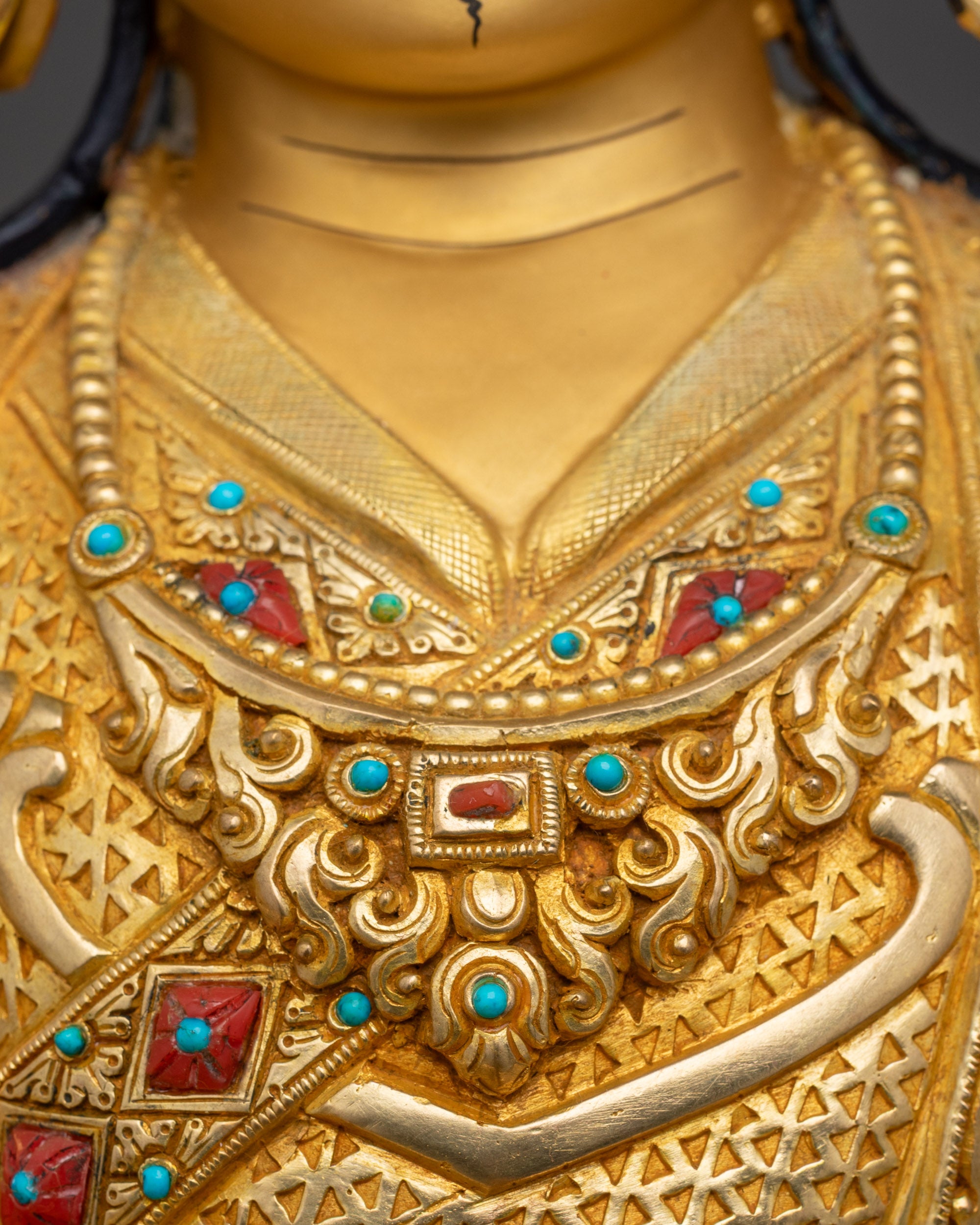 Handcrafted Statue of Guru Rinpoche | Tibetan Guru Padmasambhava Idol