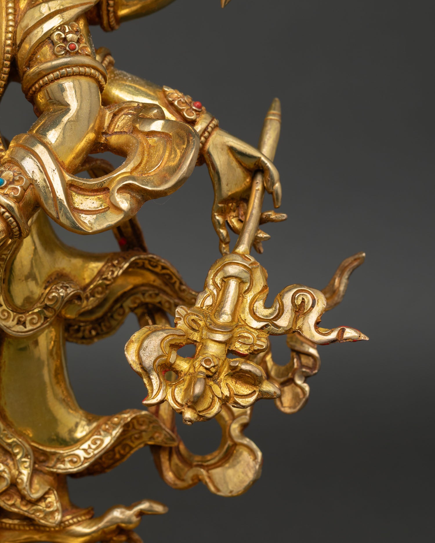 White Mahakala Statue | Himalayan Protector of Dharma