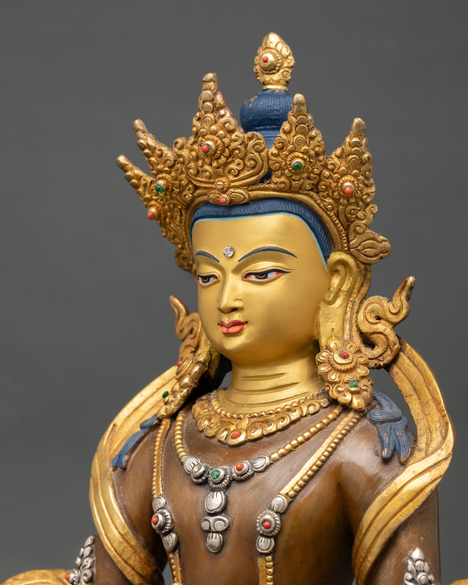 Amitayus – Handmade Copper Statue for Meditation and Altar