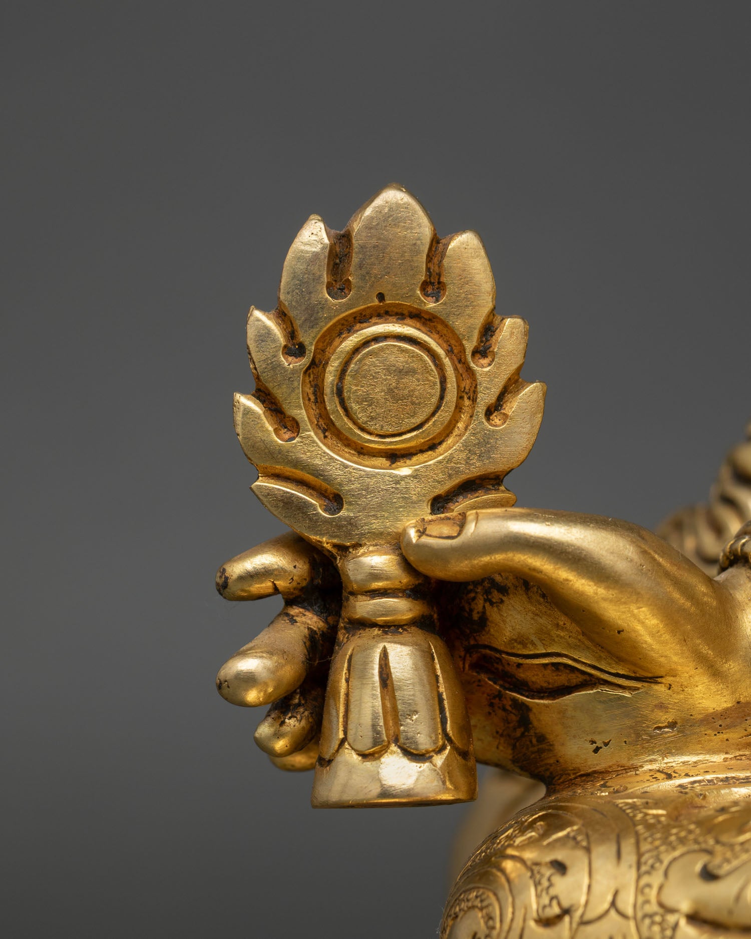 Dukar Statue | 24K Gold Fire-Gilded Copper Art from Nepal