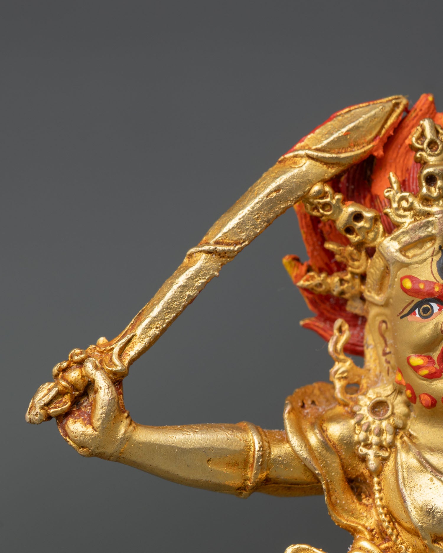 Black Manjushri Statue for Home Altar | Himalayan Sacred Art