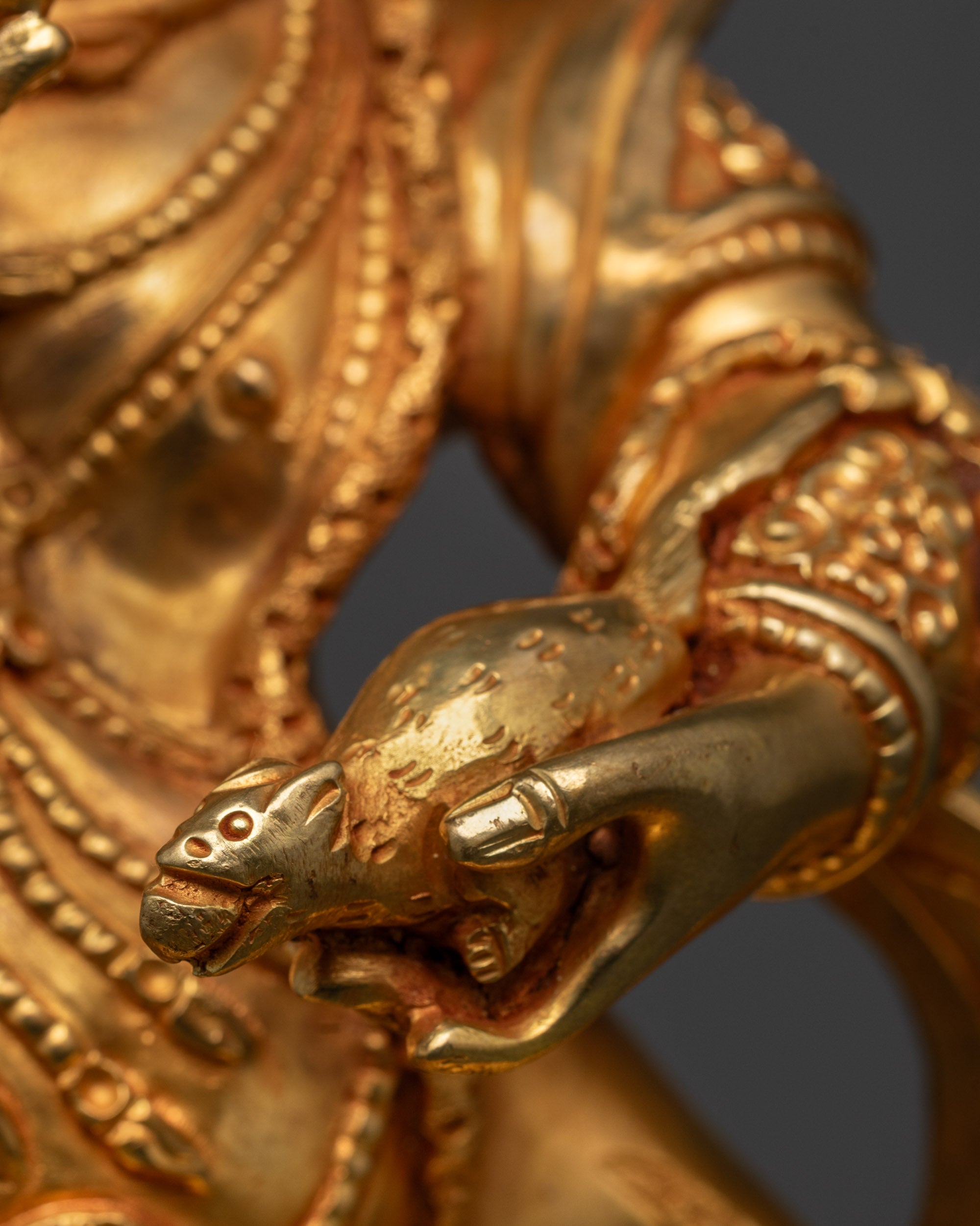 Tibetan Wealth Deity Black Dzambhala Statue