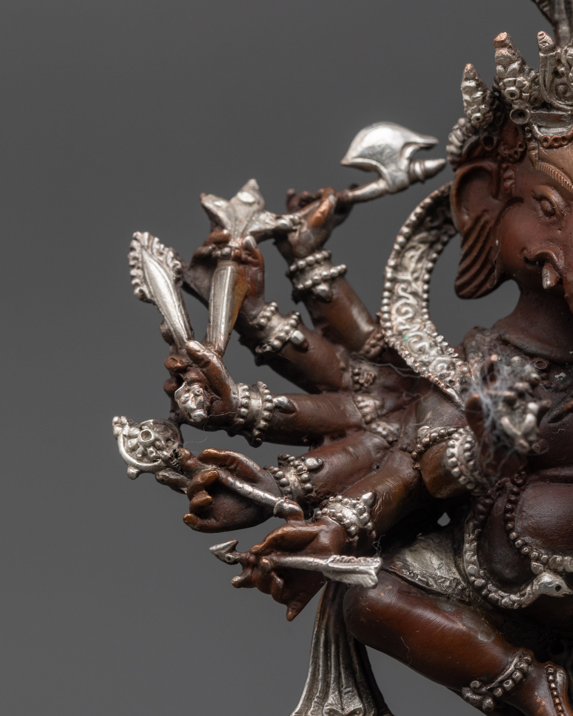 Handcrafted Statue of Ganesh | Oxidized Hindu Elephant God Sculpture