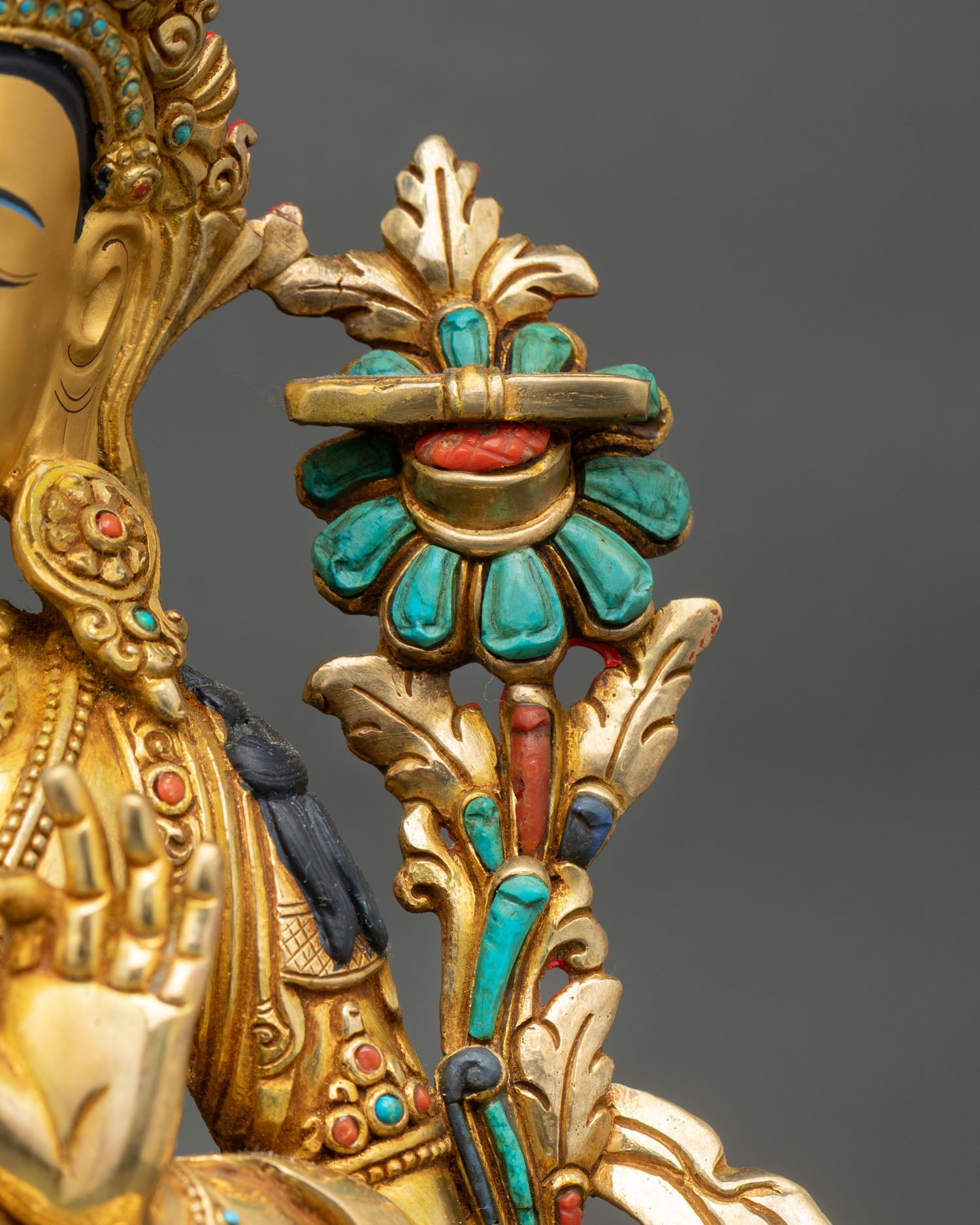 Manjushri Statue – Himalayan Spiritual Sculpture from Nepal