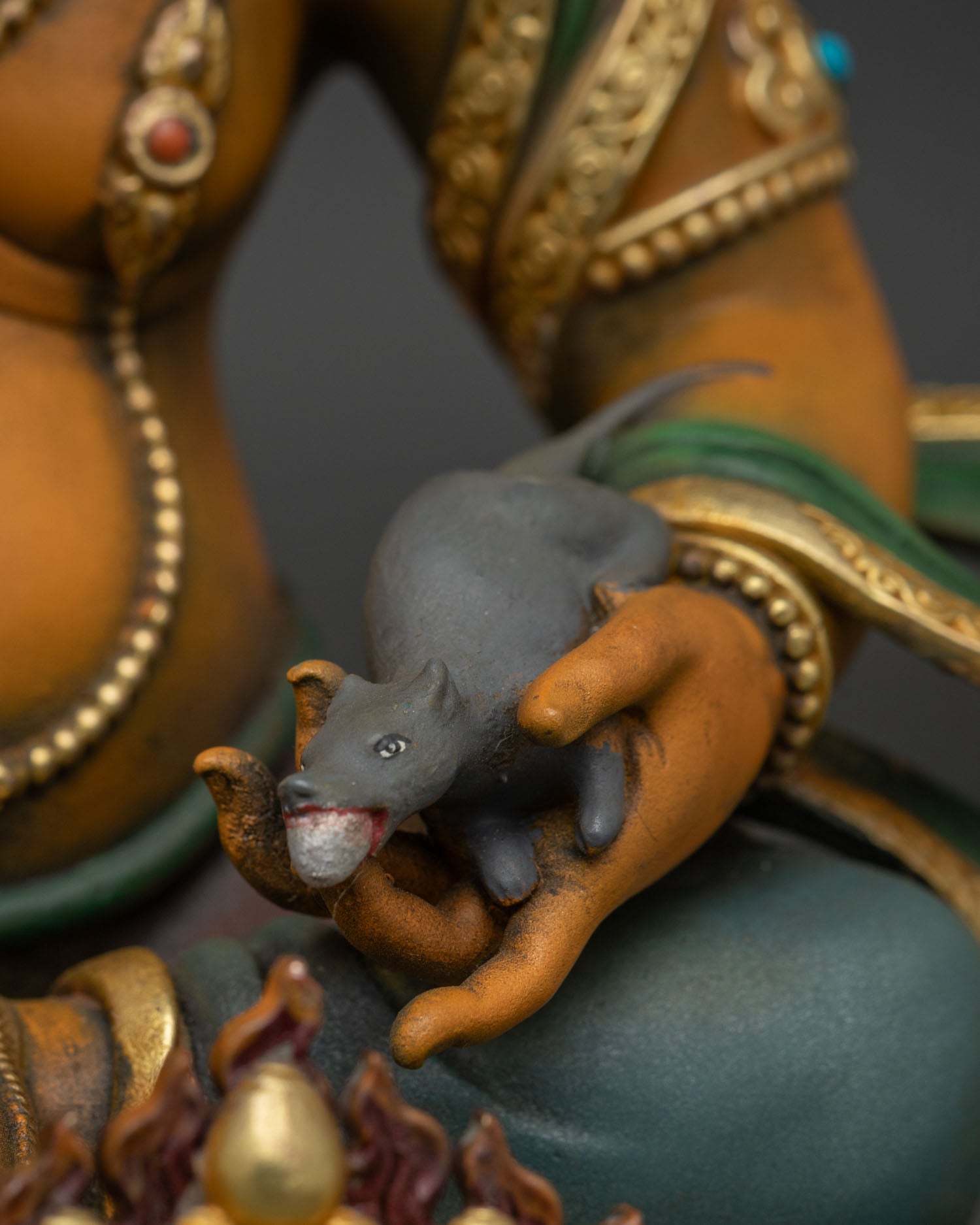 Dzambhala Statue | Sacred Bestower of Abundance from Nepal