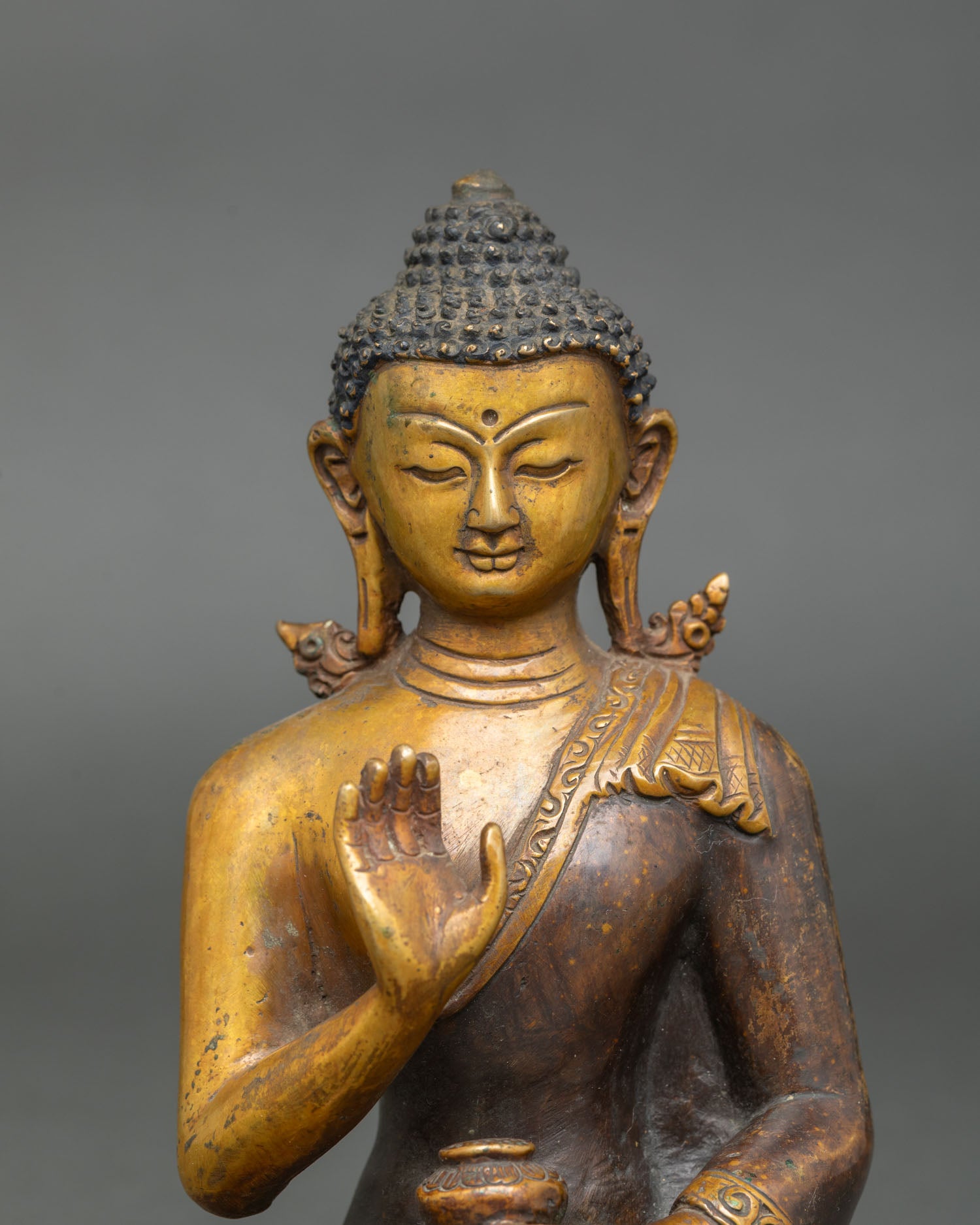 Five Dhyani Buddhas Statue | Himalayan Vajrayana Spiritual Altar Set