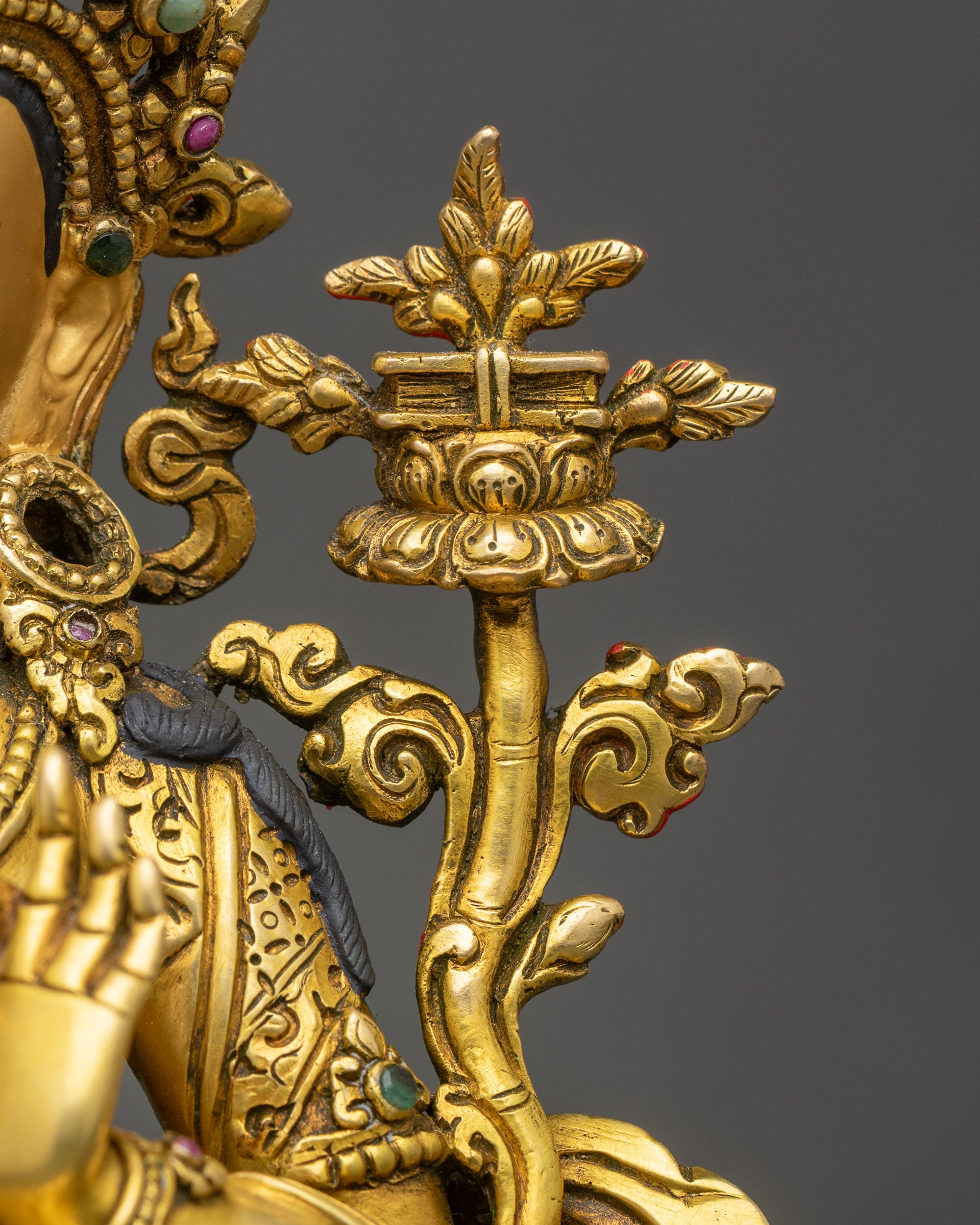 Nepalese Manjushree Statue – Vajrayana Wisdom Sculpture