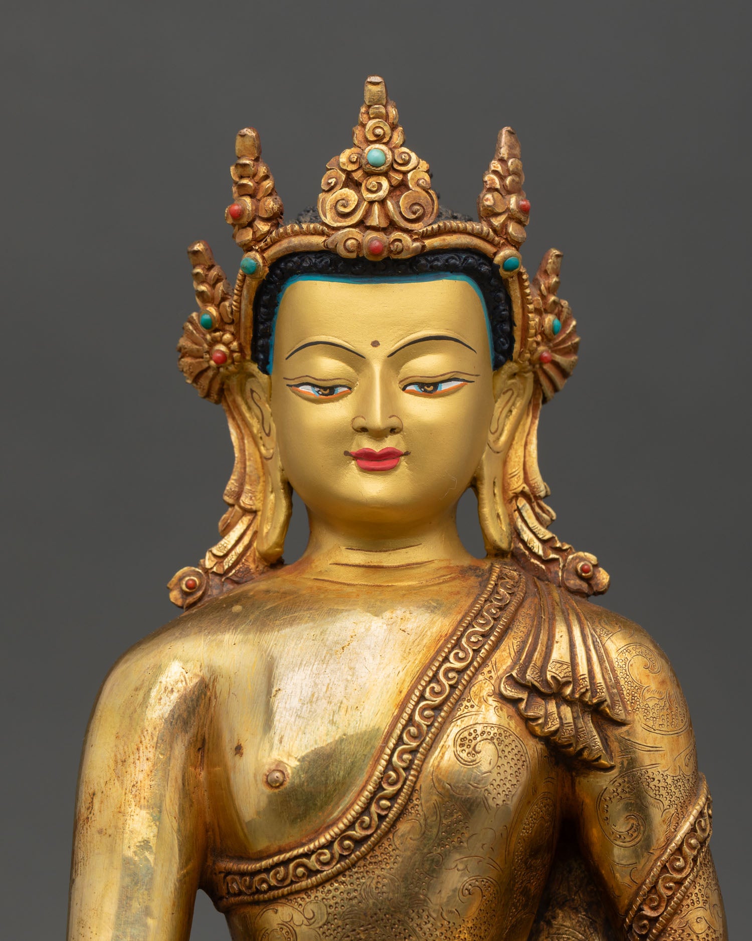 Crown Shakyamuni Buddha Statue