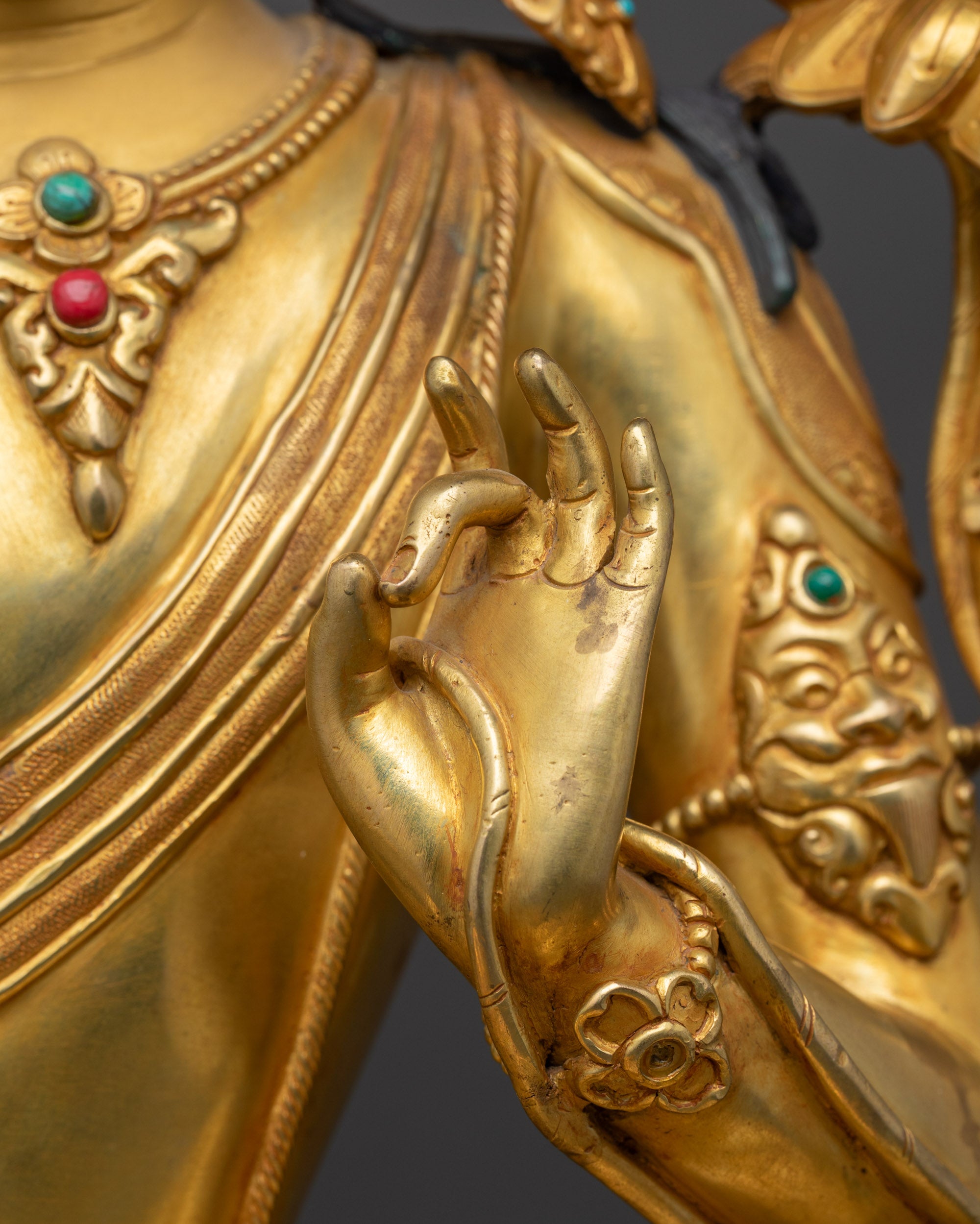 Divine Green Tara Sculpture | Artisan-Crafted Premium Spiritual Decor