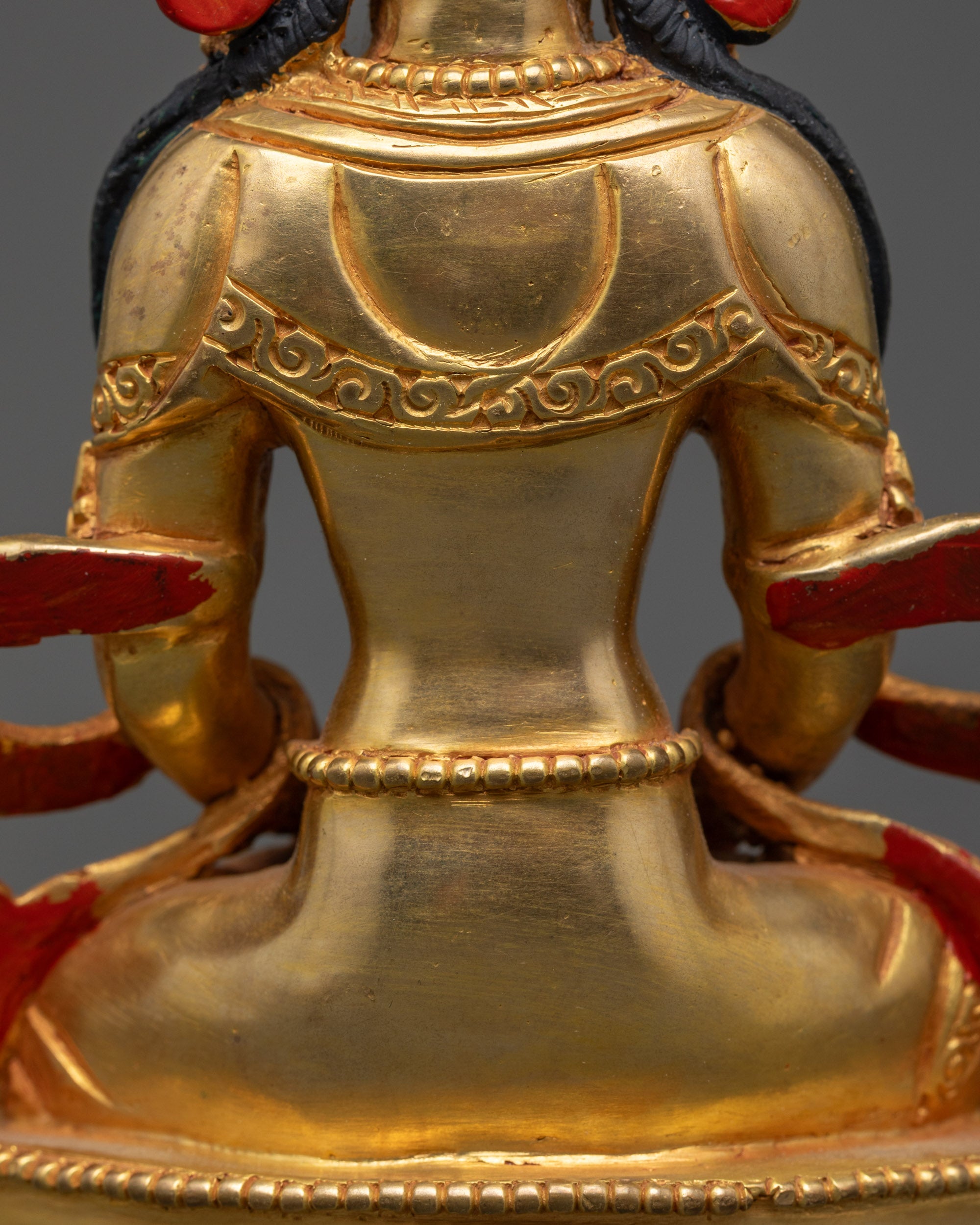 Handcrafted Amitayus Statue | Sacred Tibetan Deity of Long Life