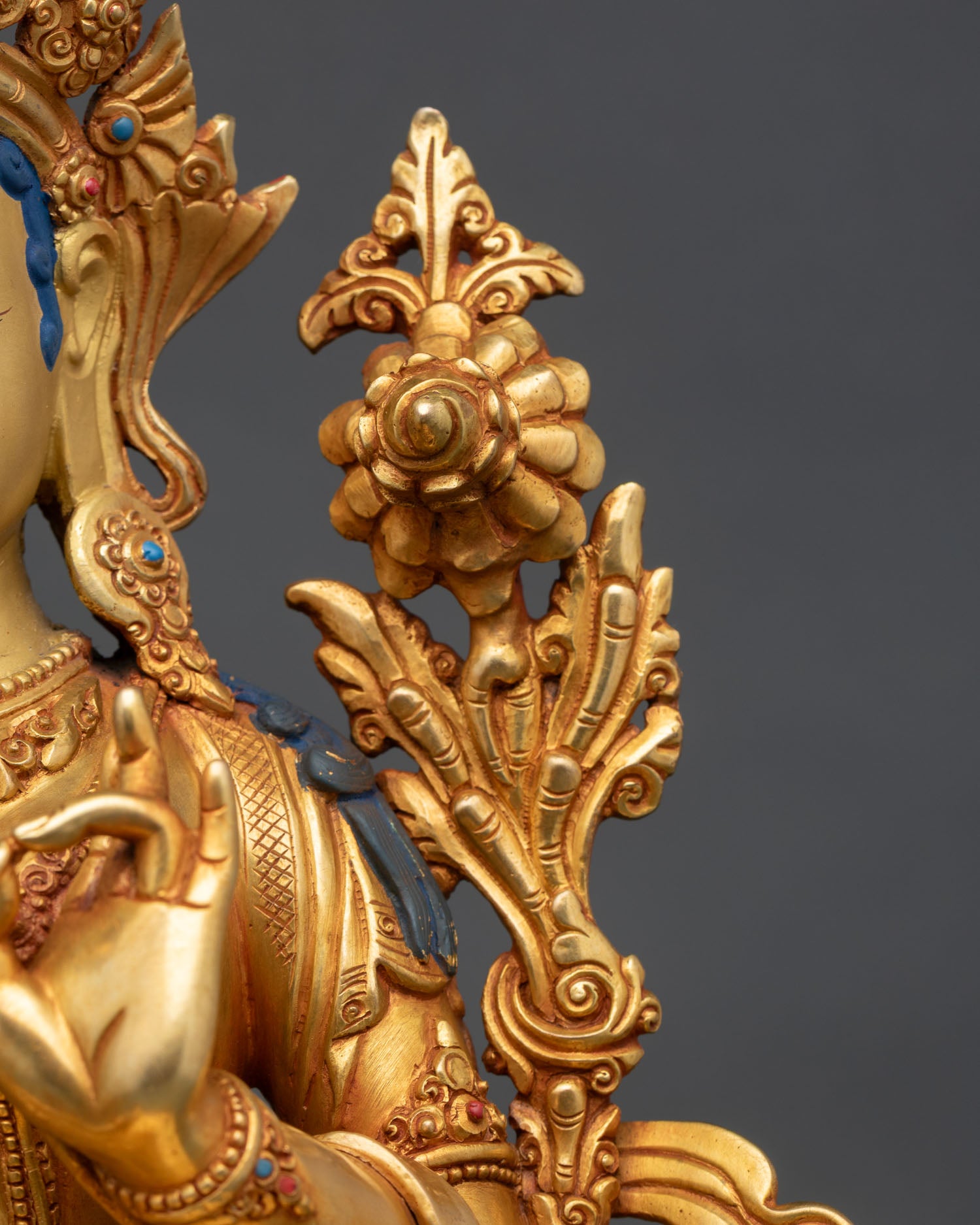 Green Tara Statue | Tibetan Deity of Swift Compassion