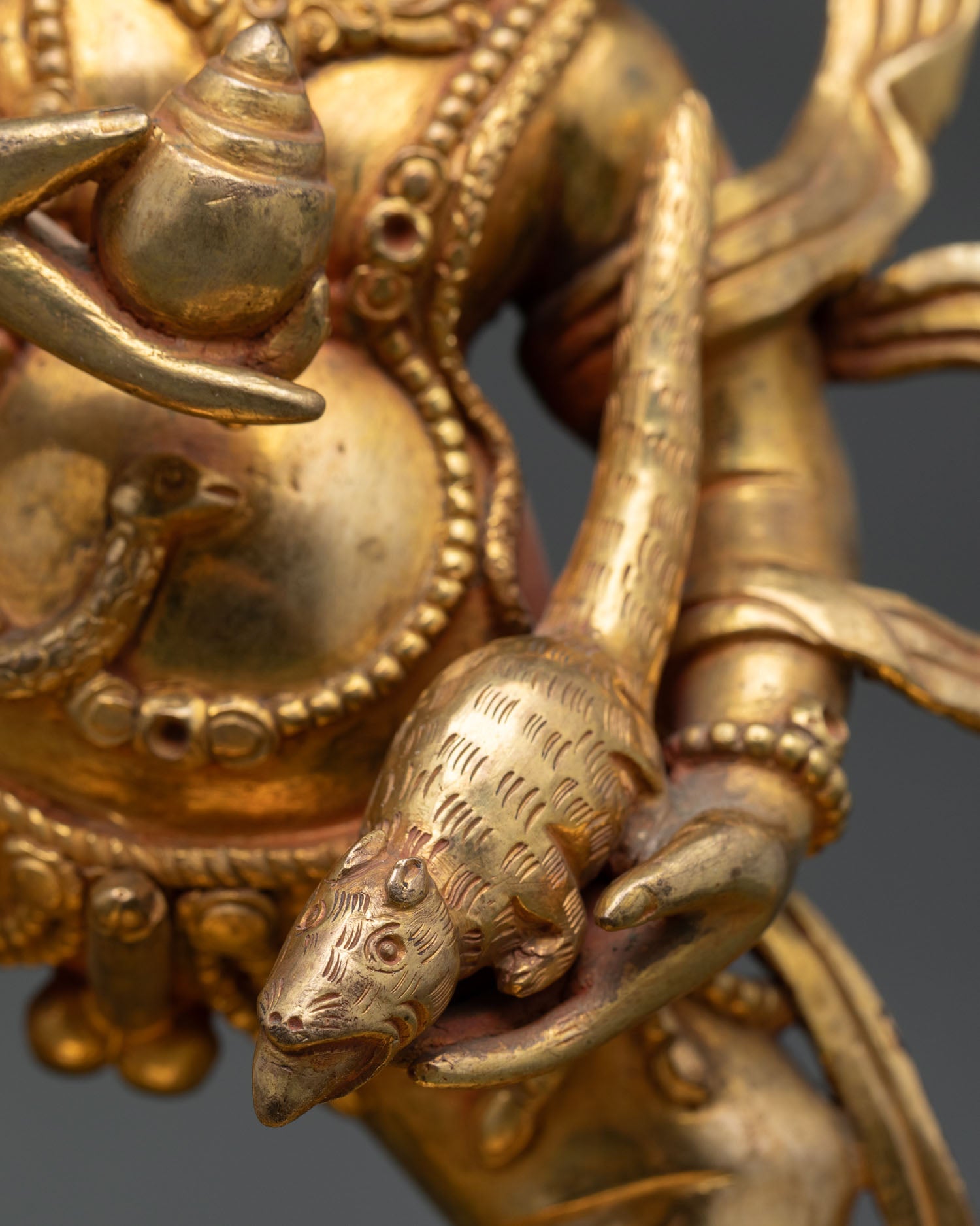 Black Dzambhala Statue | Buddhist Wealth Deity